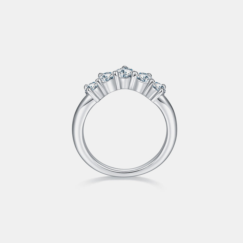 Inlaid Moissanite 925 Sterling Silver Ring SETEPENRA .