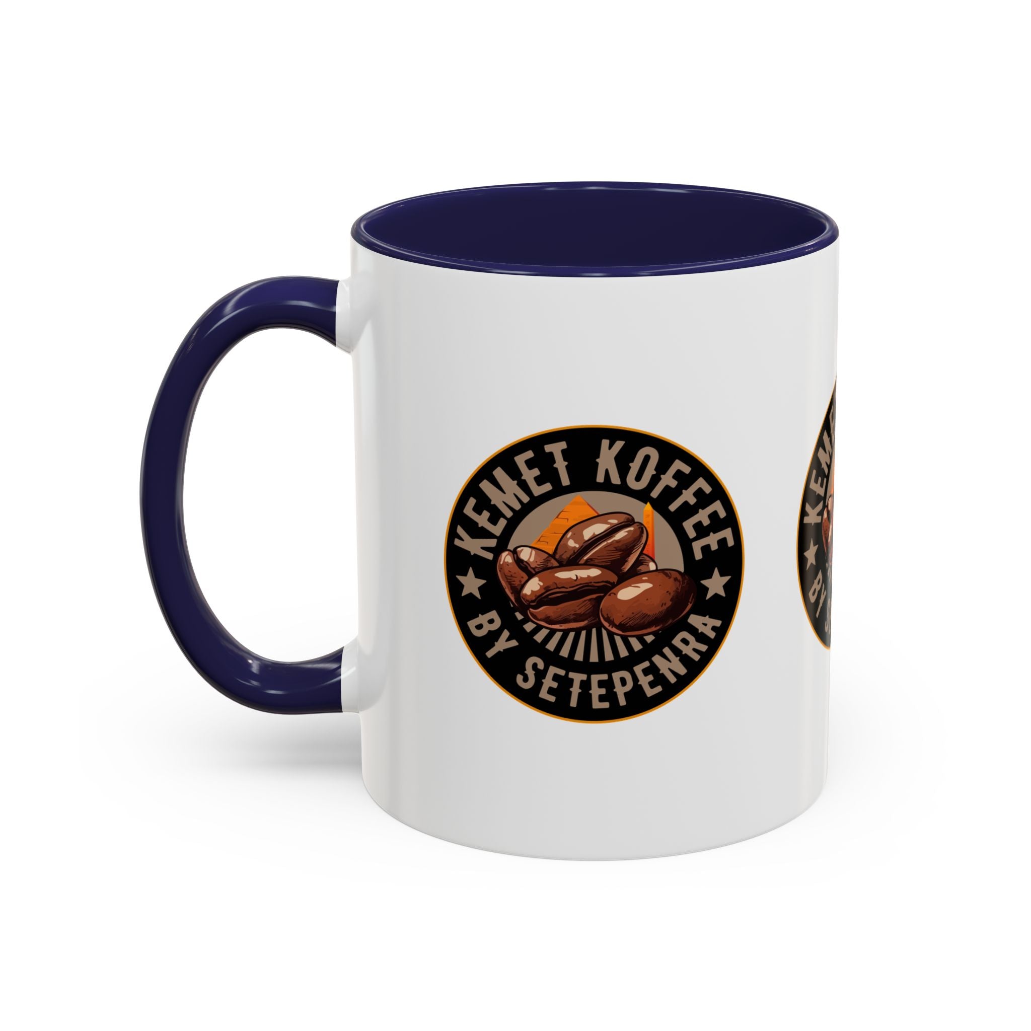 Kemet Koffee By Setepenra Accent Coffee Mug, 11oz, 15oz (Various Colors)