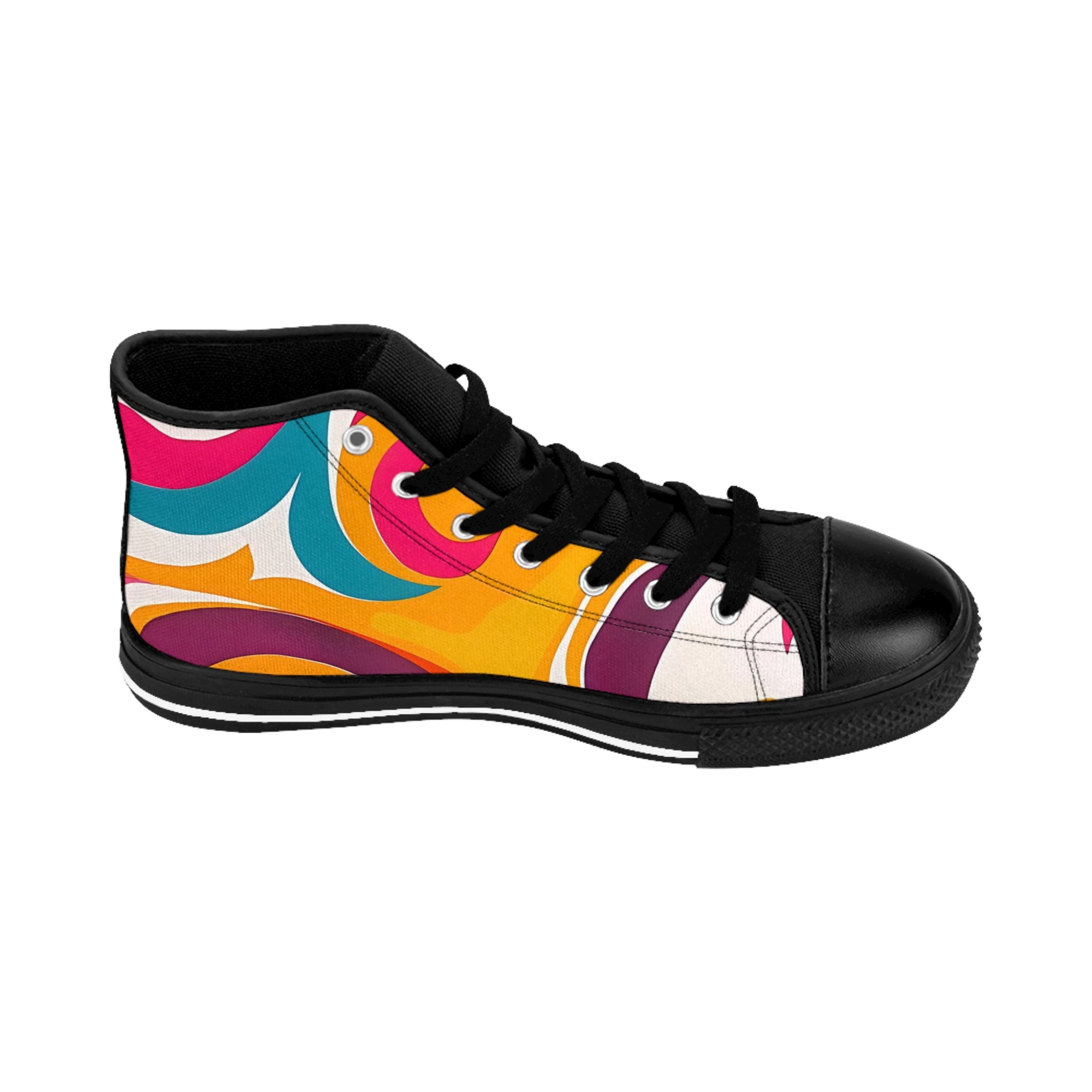 Golden Kandi Swirl Women's Classic Sneakers SETEPENRA Shoes.