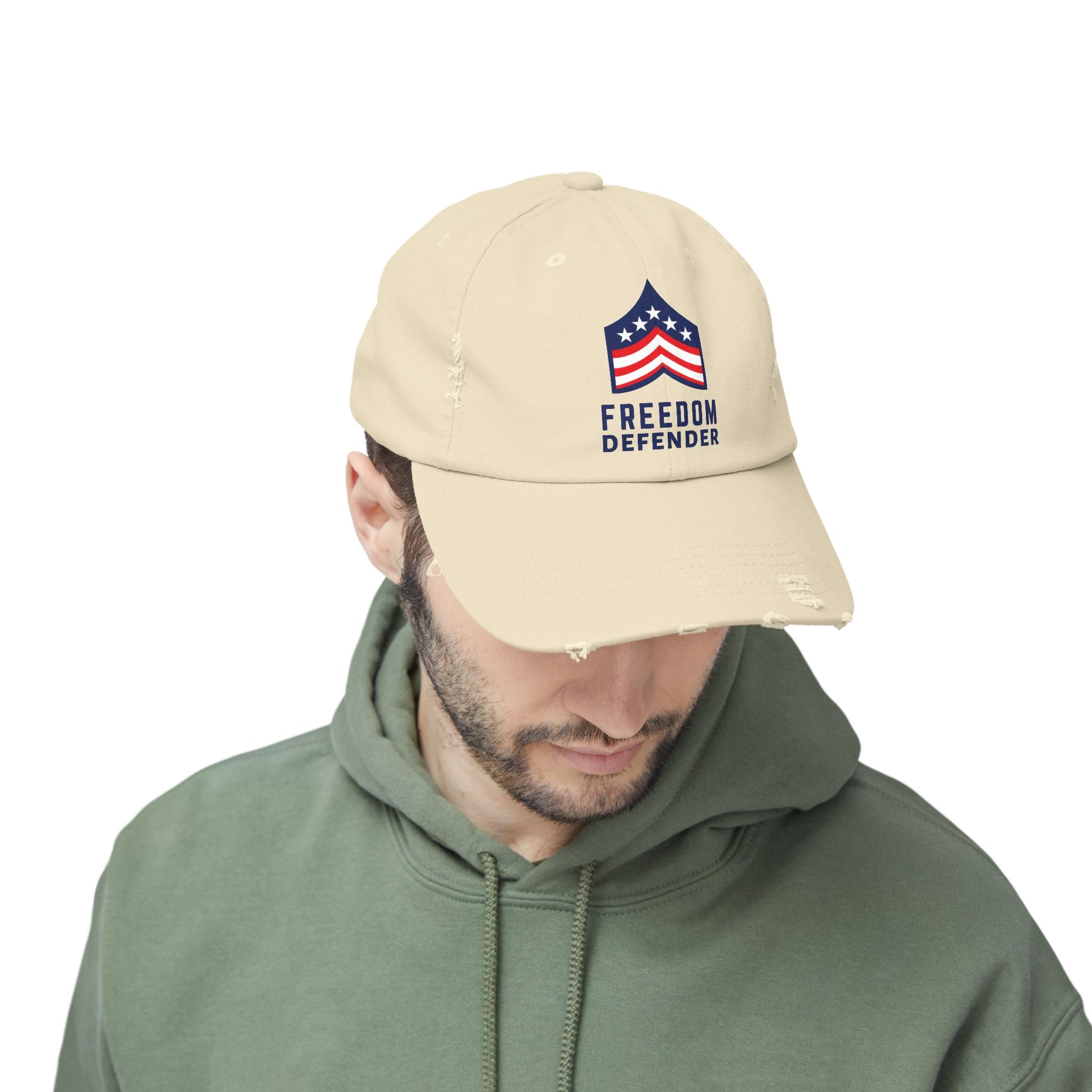 Freedom Defender Unisex Distressed Cap