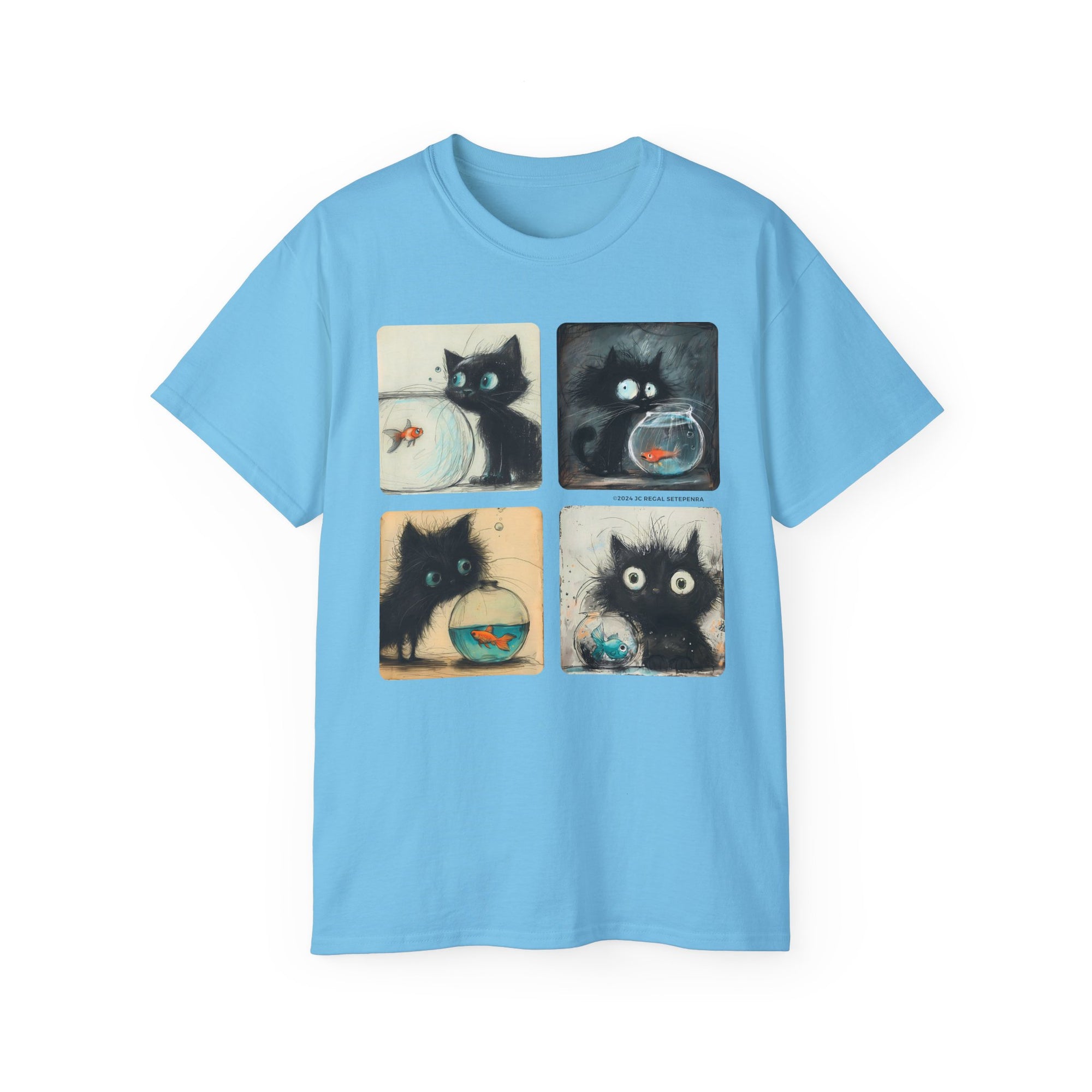 Fishy Kitty Unisex Ultra Cotton Tee SETEPENRA T-Shirt.