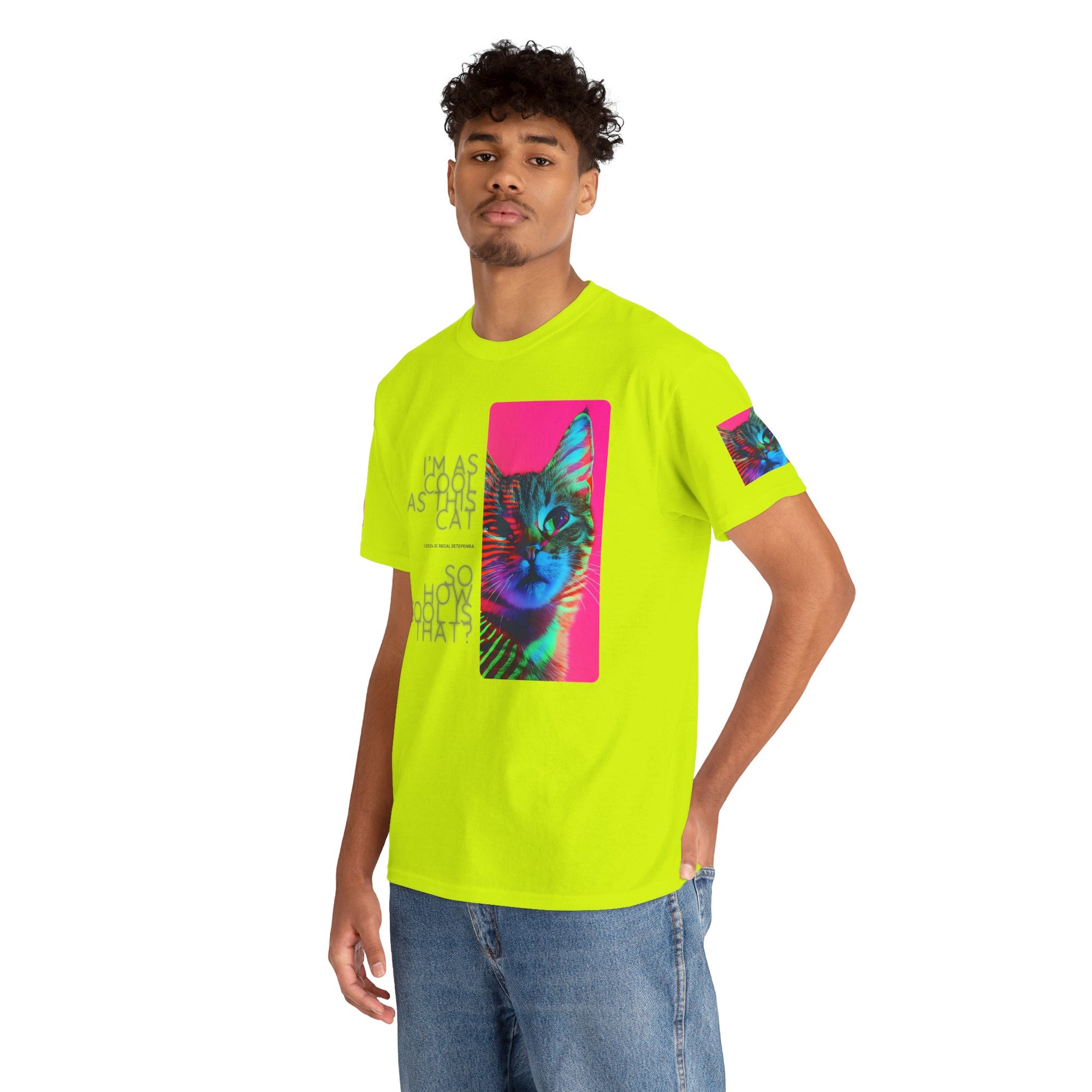 Cool Cat (Whiskers 2) Unisex Heavy Cotton Tee