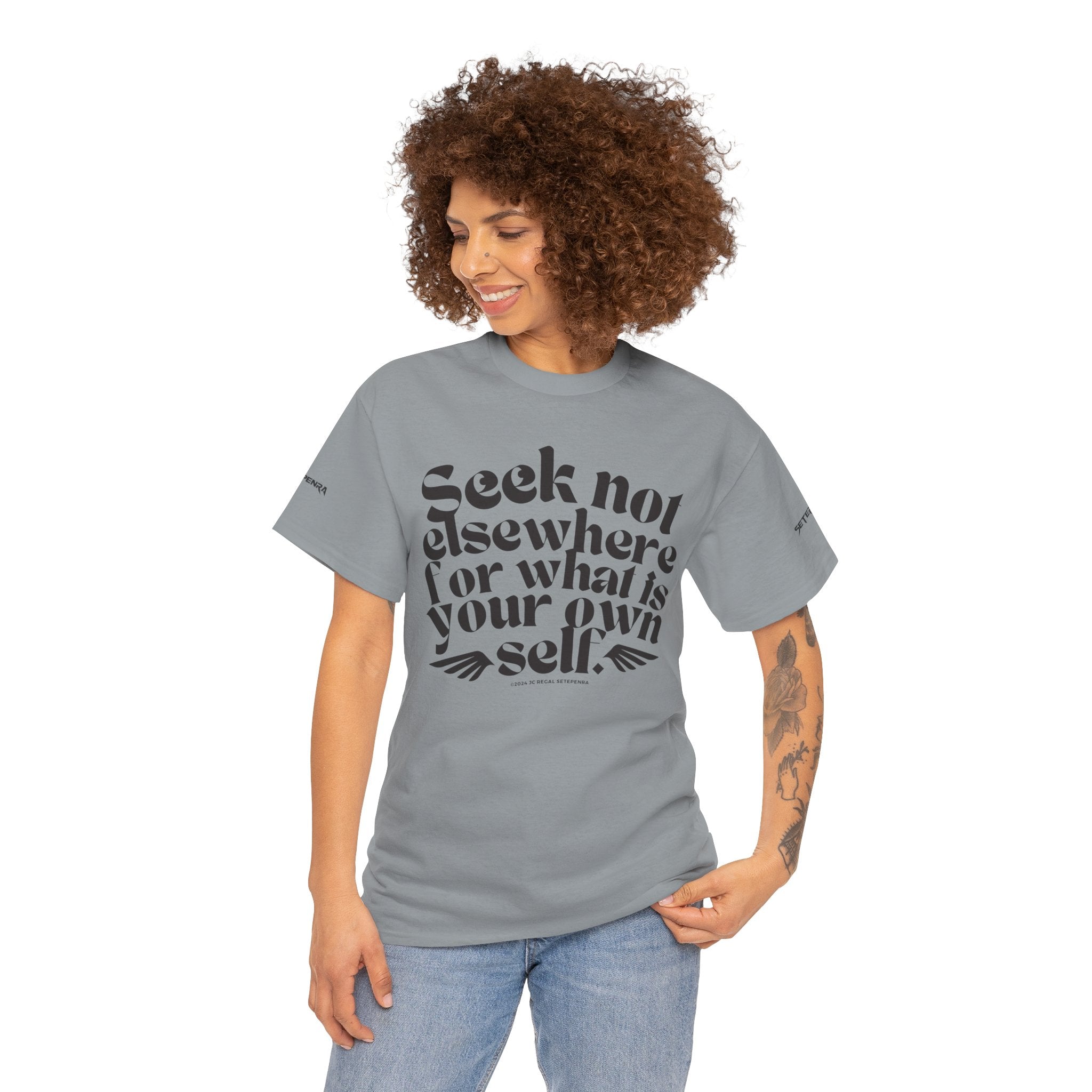 Seek Not Elsewhere Unisex Heavy Cotton Tee
