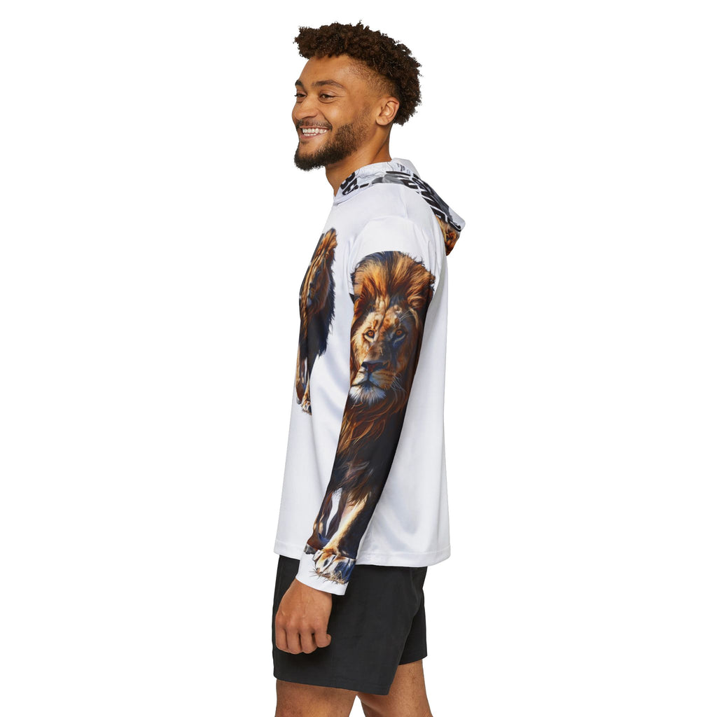 You Become What You Believe Men's Sports Warmup Hoodie (White) SETEPENRA All Over Prints.