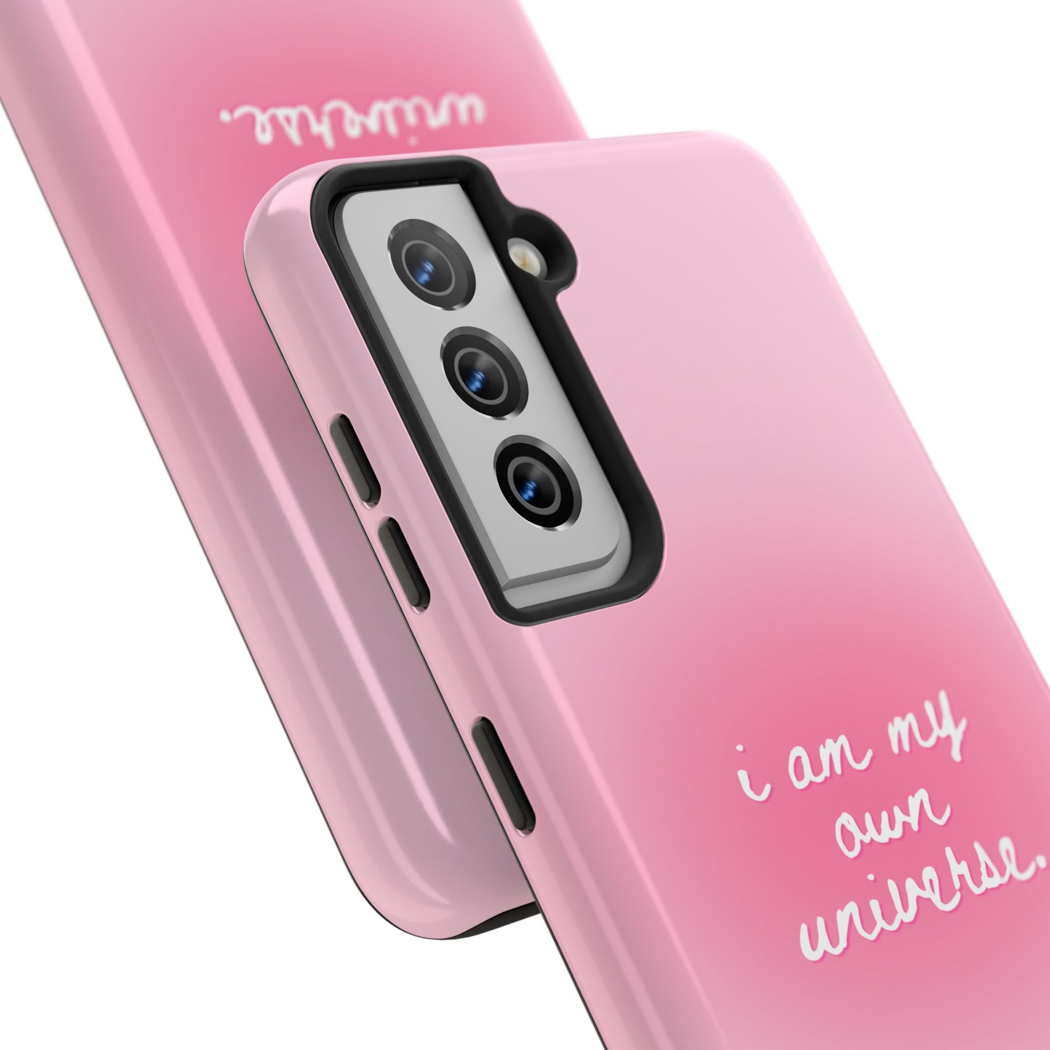 I Am My Own Universe — Pink Gradient Protective Cover Tough Phone Case
