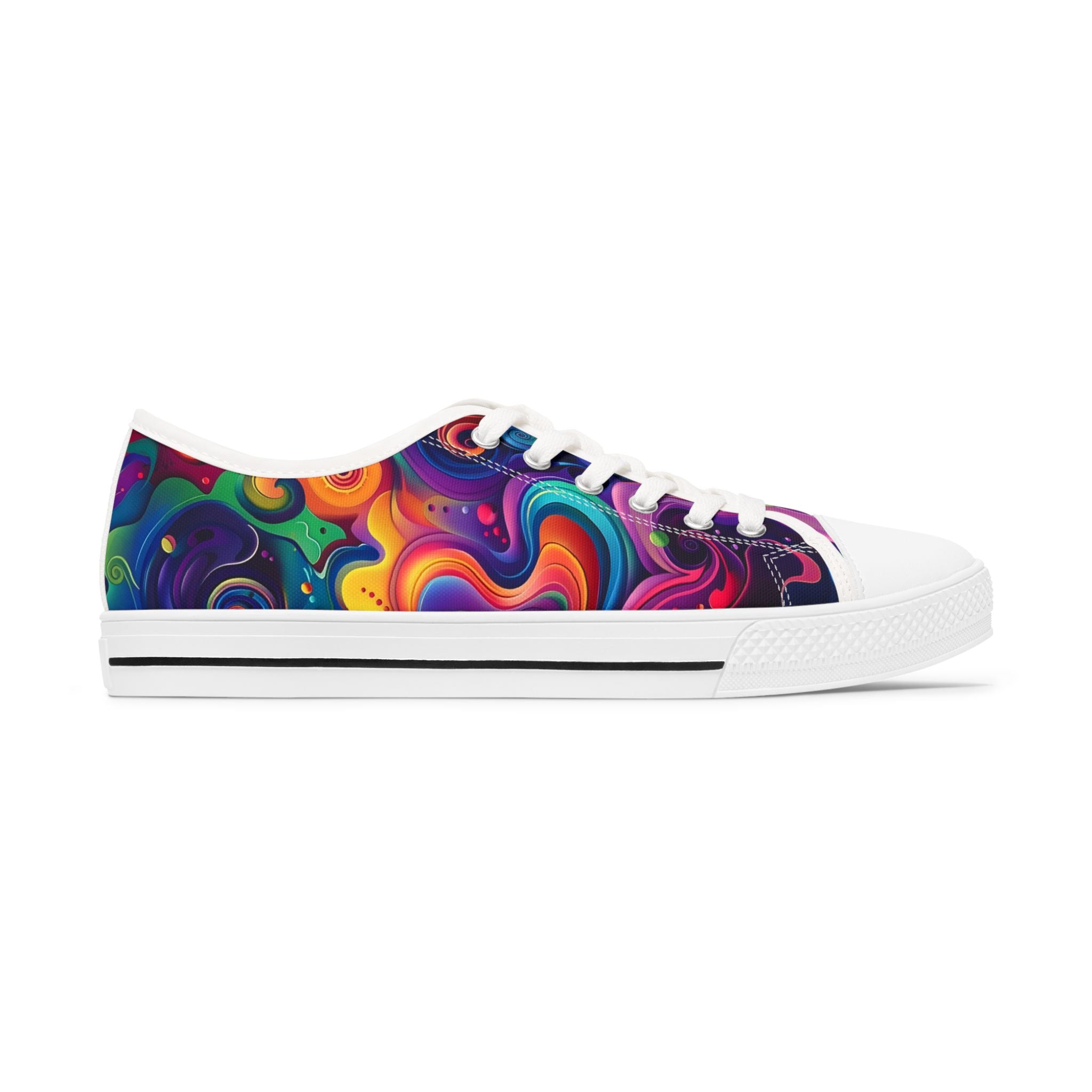 Psychedelic Women's Low Top Sneakers SETEPENRA Shoes.