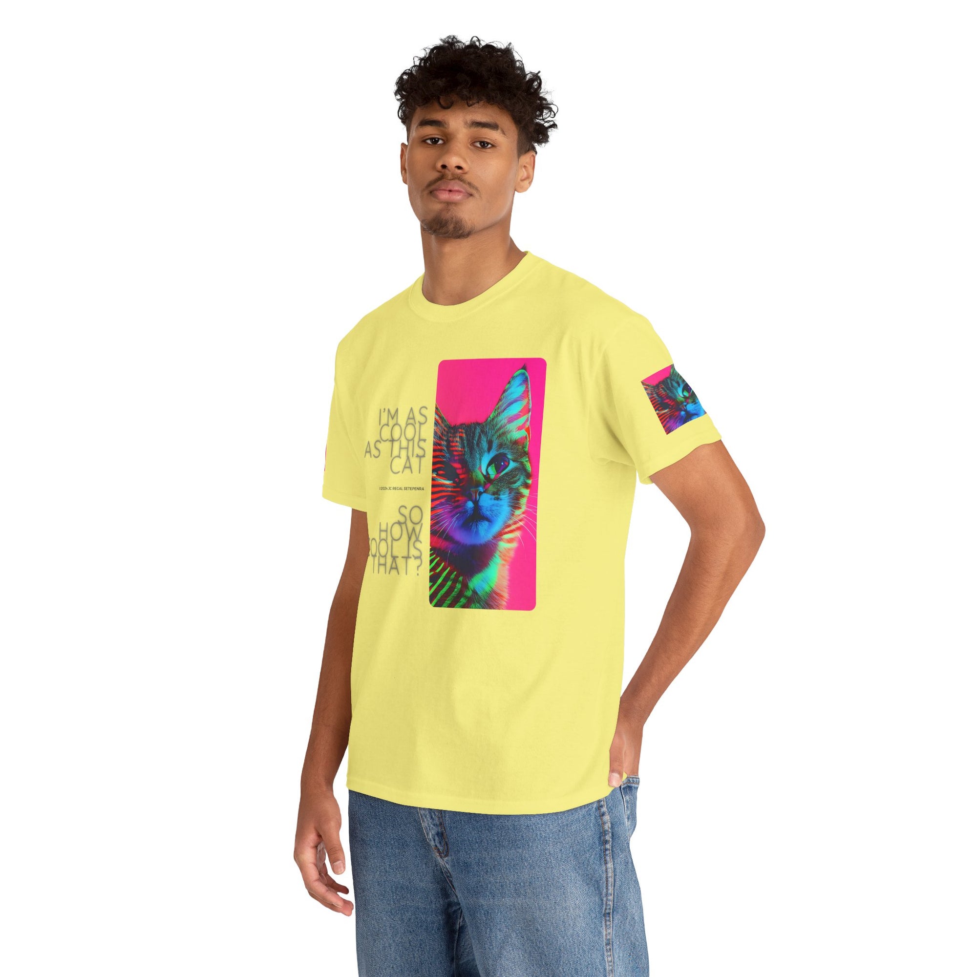 Cool Cat (Whiskers 2) Unisex Heavy Cotton Tee