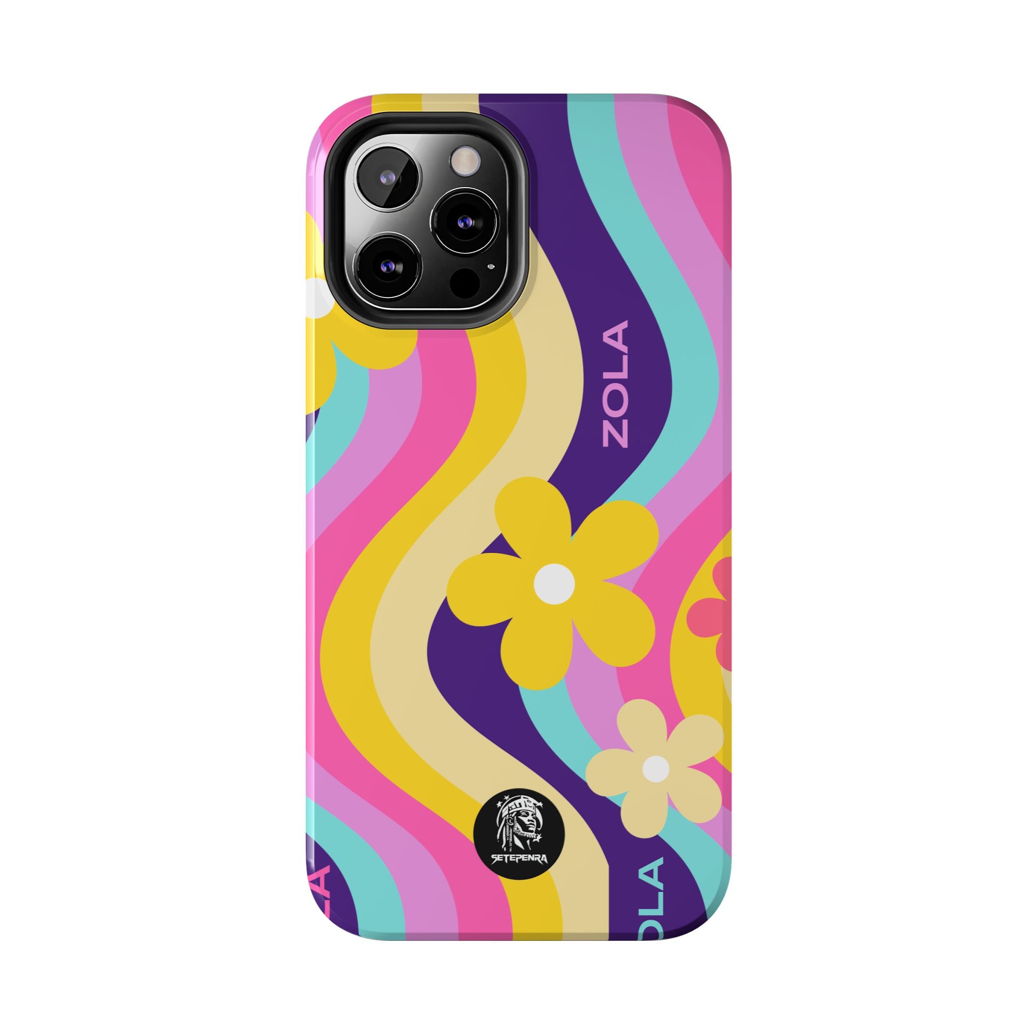 Zola Tough Phone Case (For iPhone, Galaxy & More) - Purple Wave