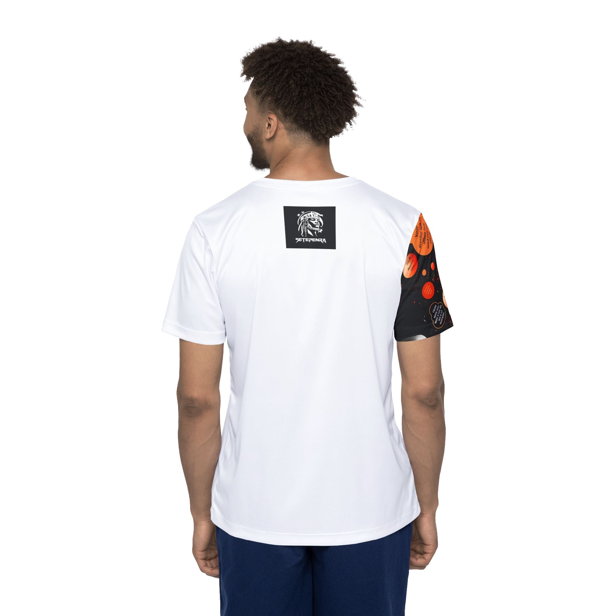 Mind Your Words Men's Sports Jersey (White) SETEPENRA All Over Prints.