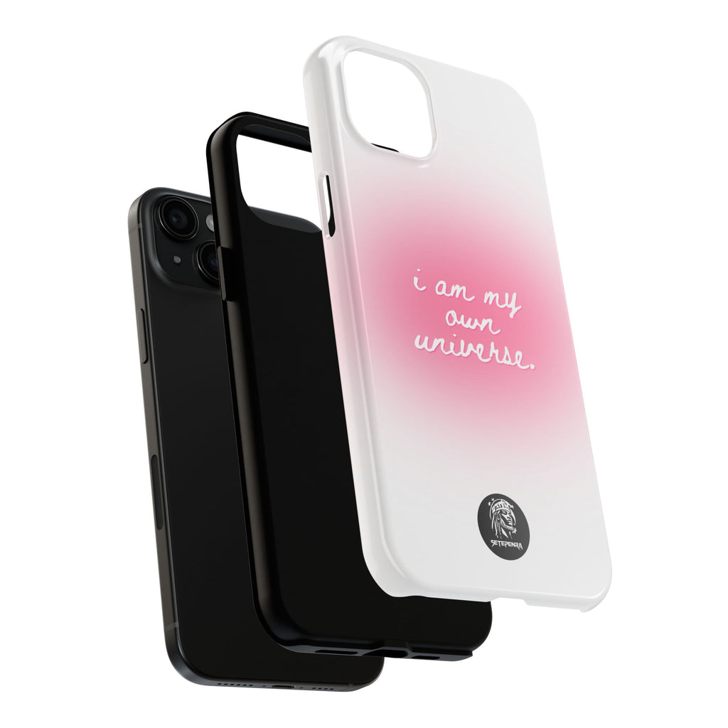 I Am My Own Universe Tough Phone Case (For iPhone, Galaxy & More) - White