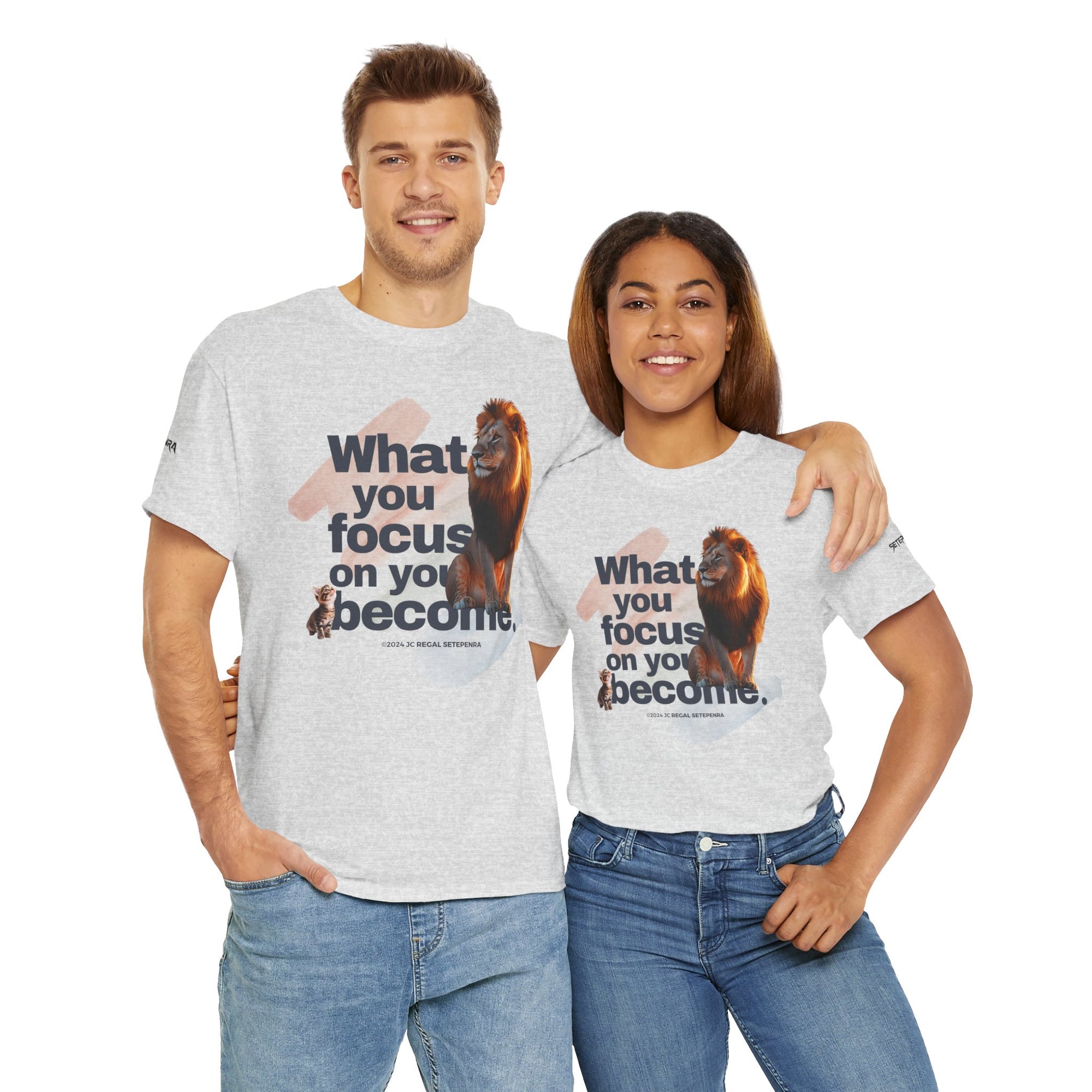What You Focus On You Become Unisex Heavy Cotton Tee