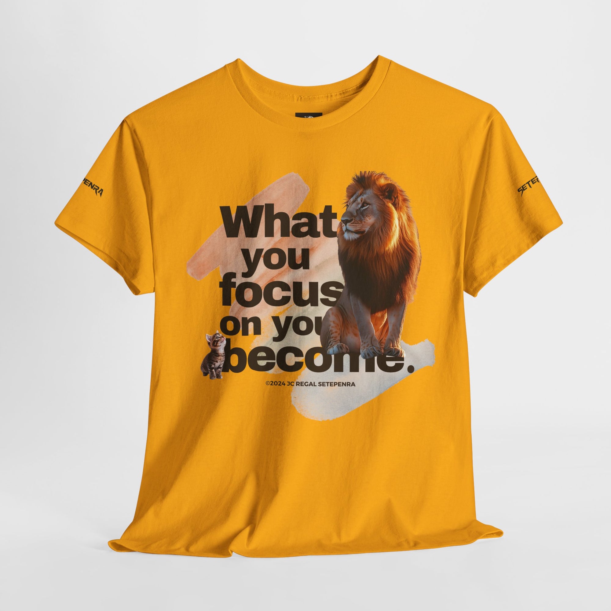 What You Focus On You Become Unisex Heavy Cotton Tee
