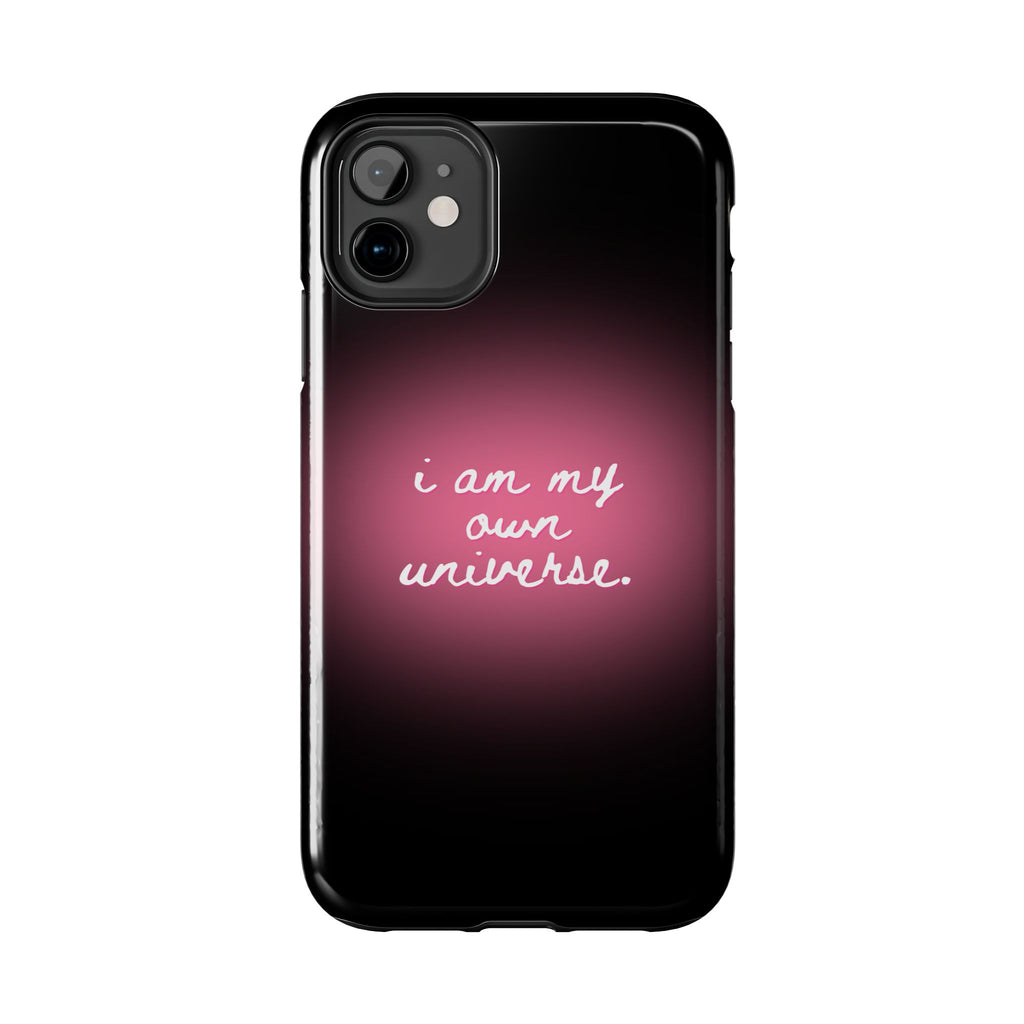 I Am My Own Universe — Pink Glow Protective Cover Tough Phone Case