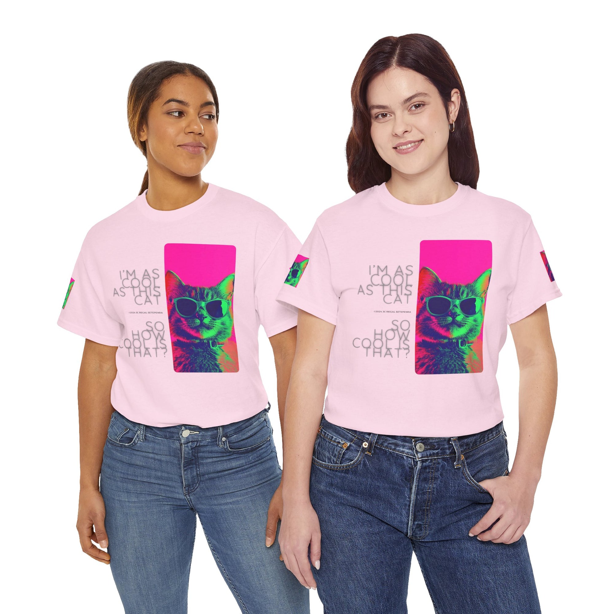 Cool Cat (Whiskers 1) Unisex Heavy Cotton Tee