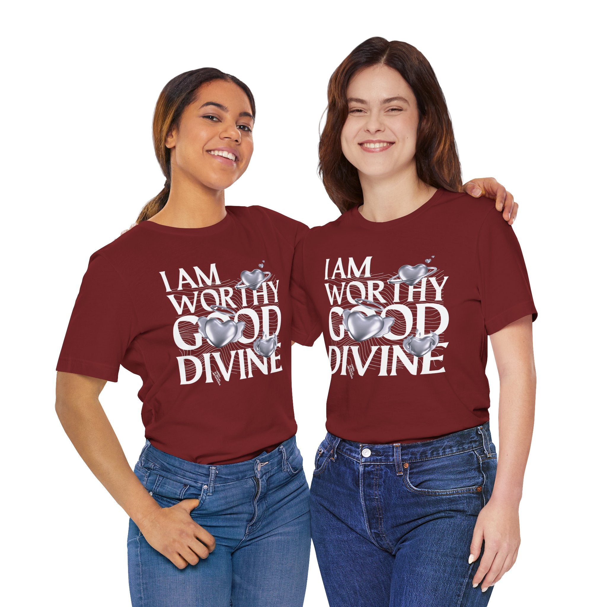 I AM WORTHY GOOD DIVINE Unisex Jersey Short Sleeve Tee