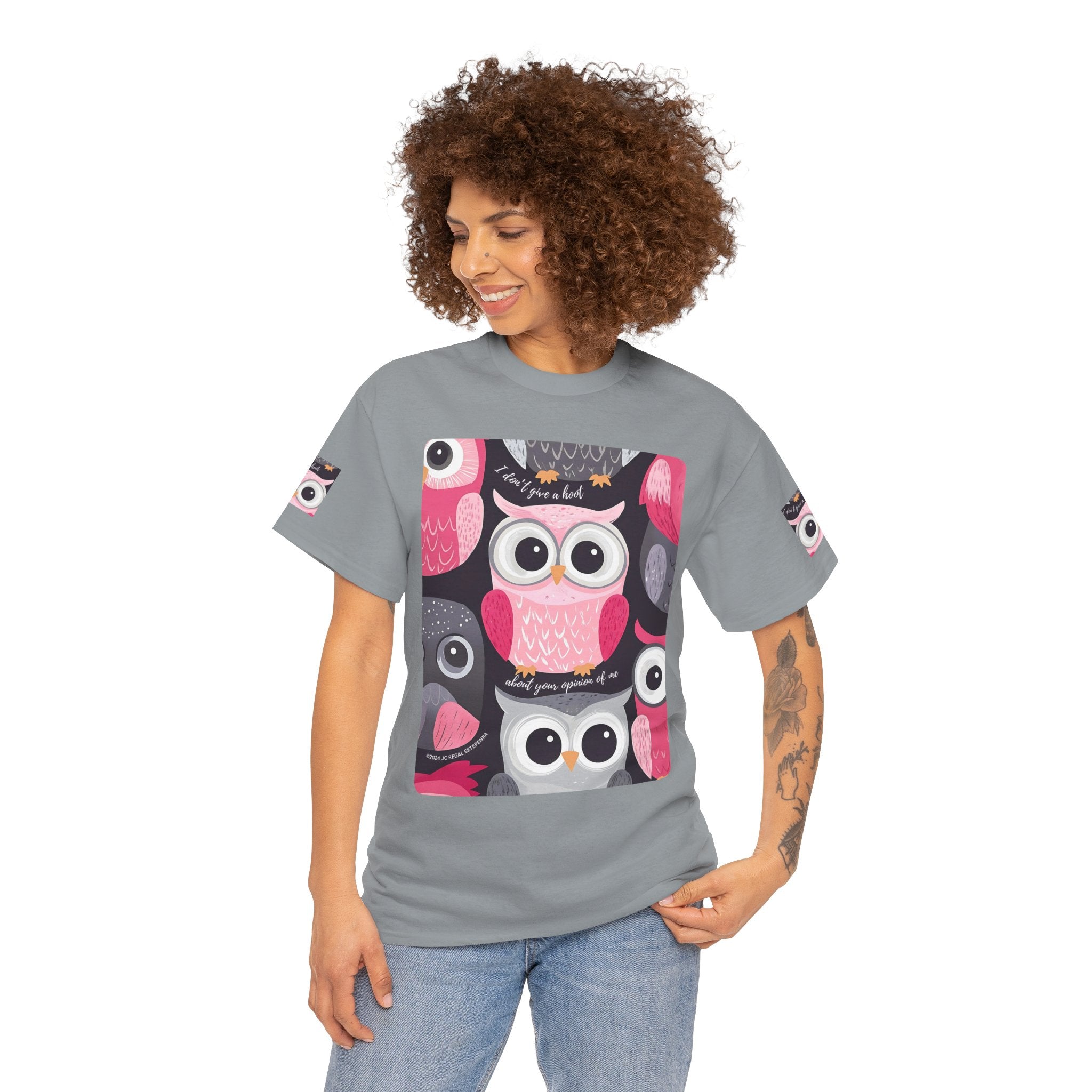 Don't Give A Hoot Unisex Heavy Cotton Tee
