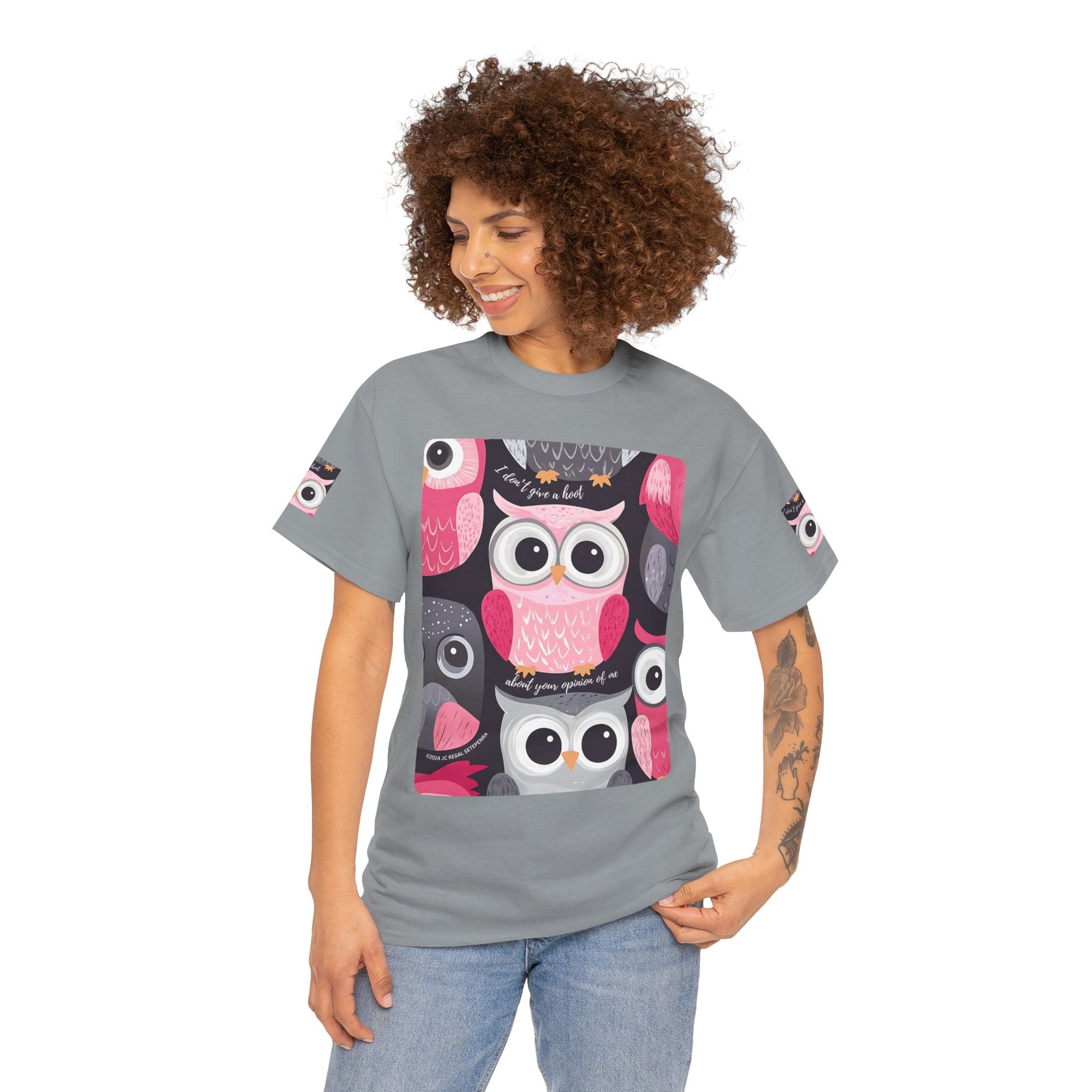 Don't Give A Hoot Unisex Heavy Cotton Tee