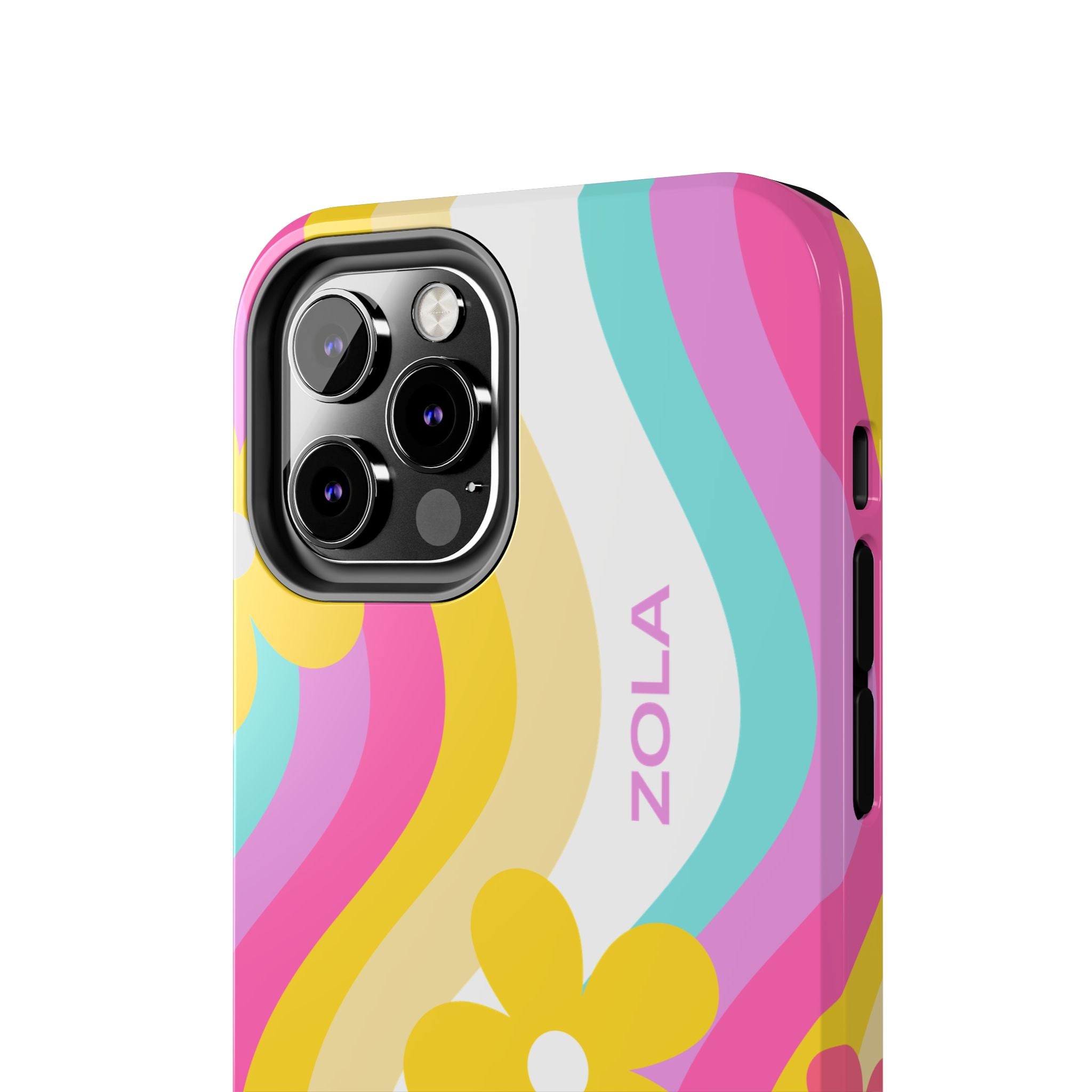 Zola Tough Phone Case (For iPhone, Galaxy & More) - White Wave