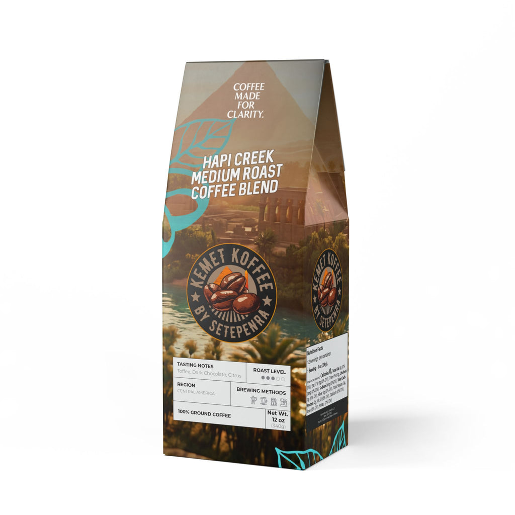 Kemet Koffee By Setepenra Hapi Creek Medium Roast Coffee Blend