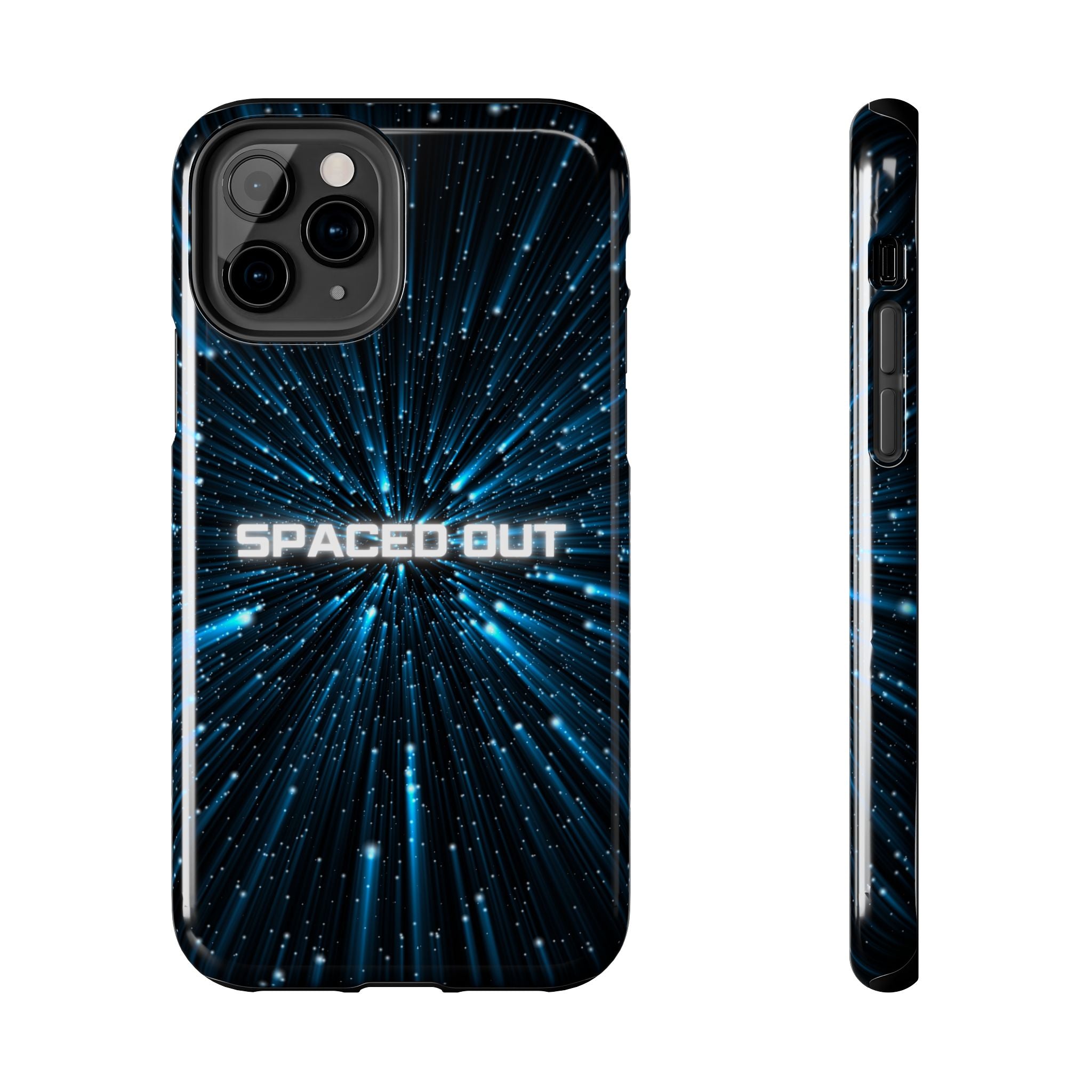 Spaced Out Tough Phone Case — Cosmic Space Warp Protective Cover