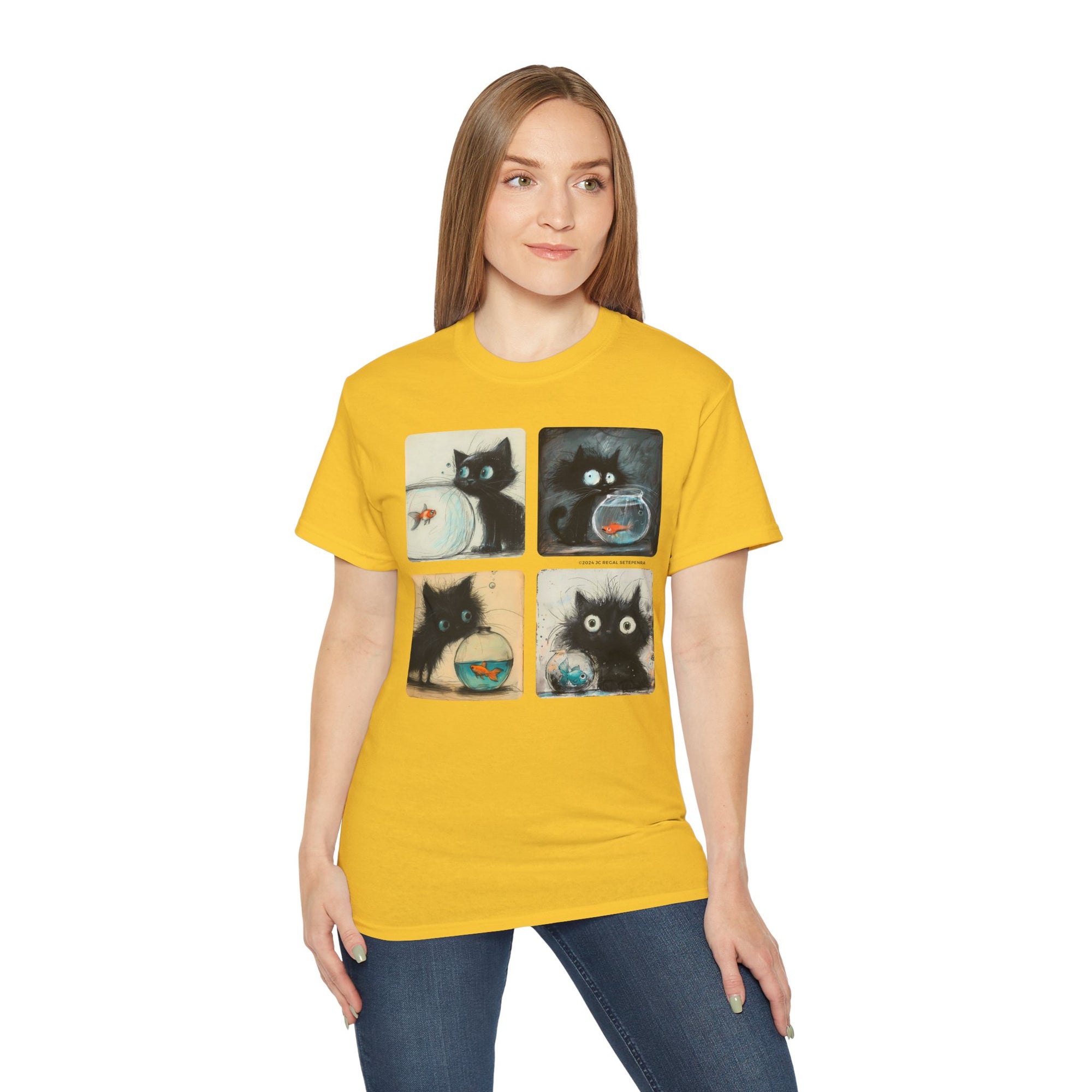 Fishy Kitty Unisex Ultra Cotton Tee SETEPENRA T-Shirt.