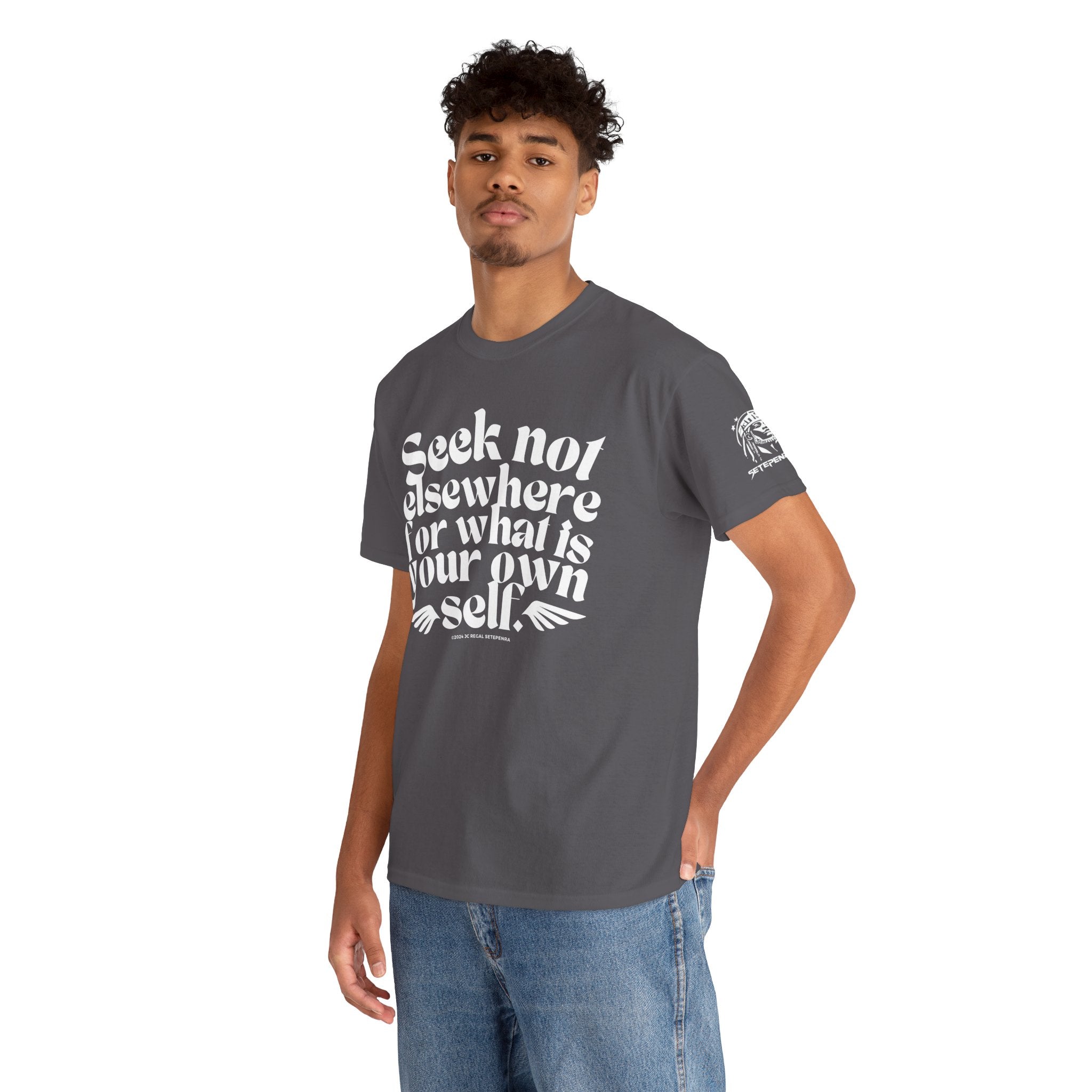 Seek Not Elsewhere Unisex Heavy Cotton Tee SETEPENRA T-Shirt.