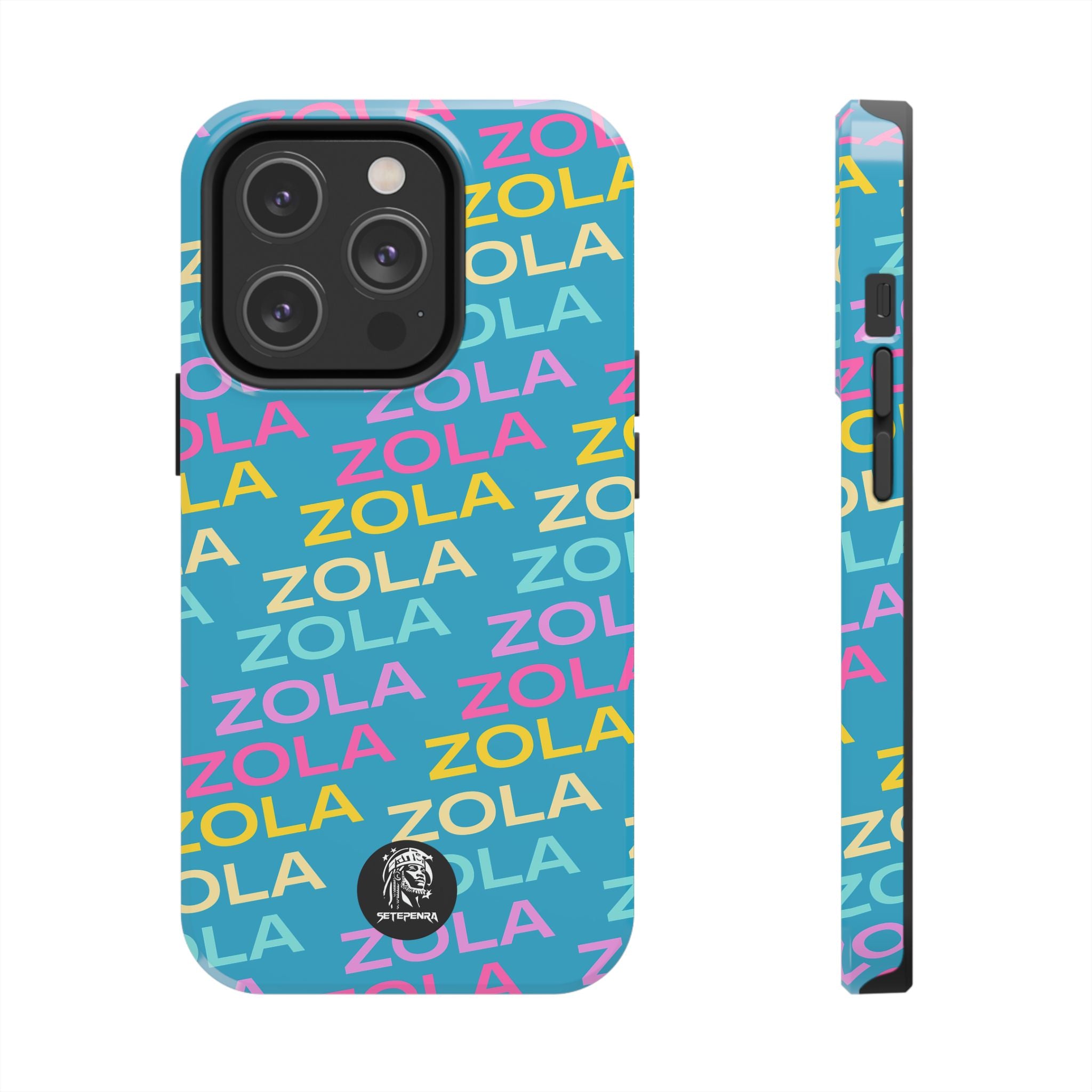 Zola Tough Phone Case (For iPhone, Galaxy & More) - Turquoise SETEPENRA Phone Case.