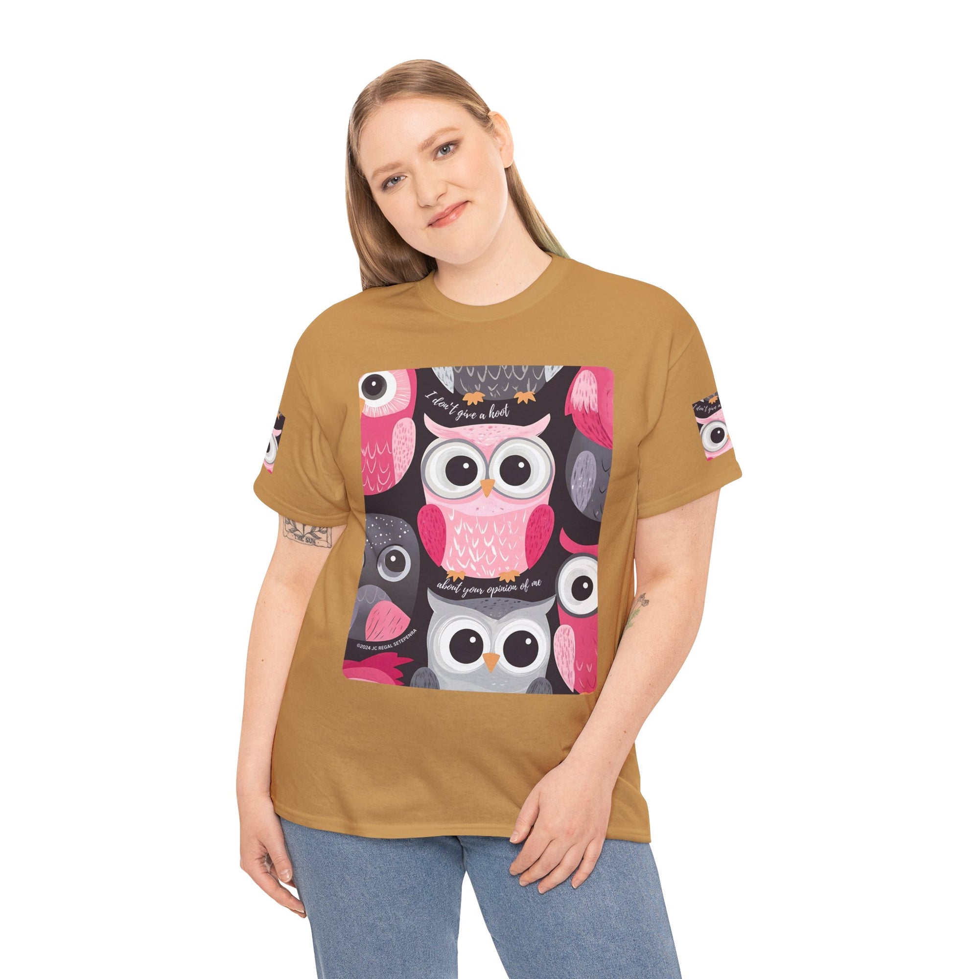 Don't Give A Hoot Unisex Heavy Cotton Tee