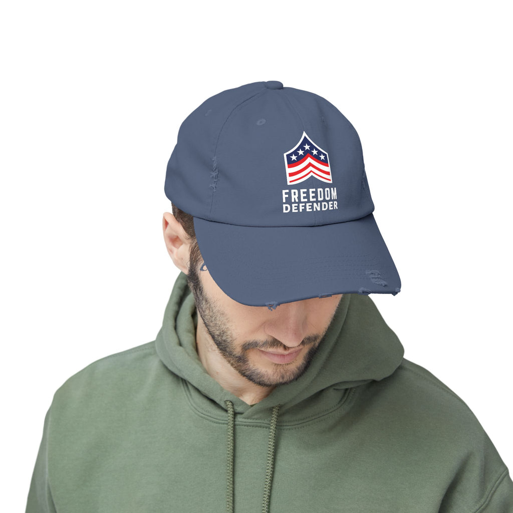 Freedom Defender Unisex Distressed Cap