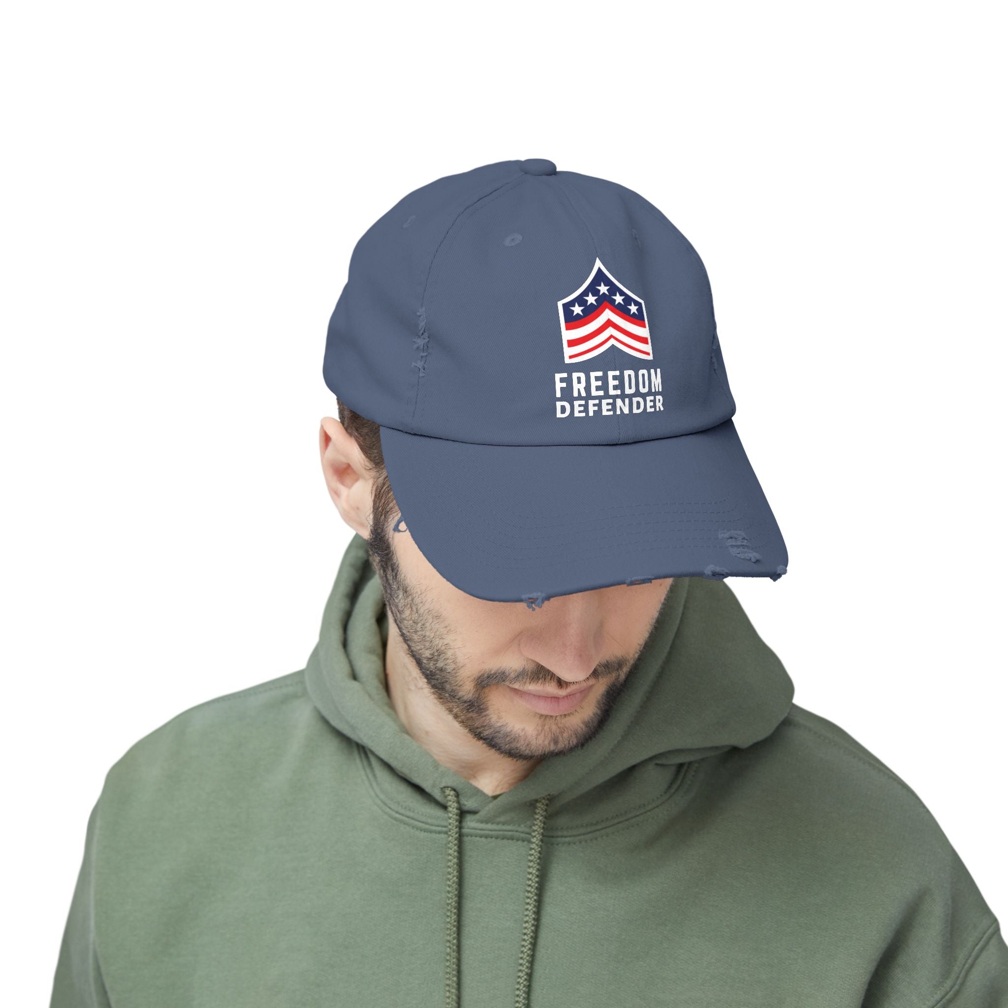Freedom Defender Unisex Distressed Cap