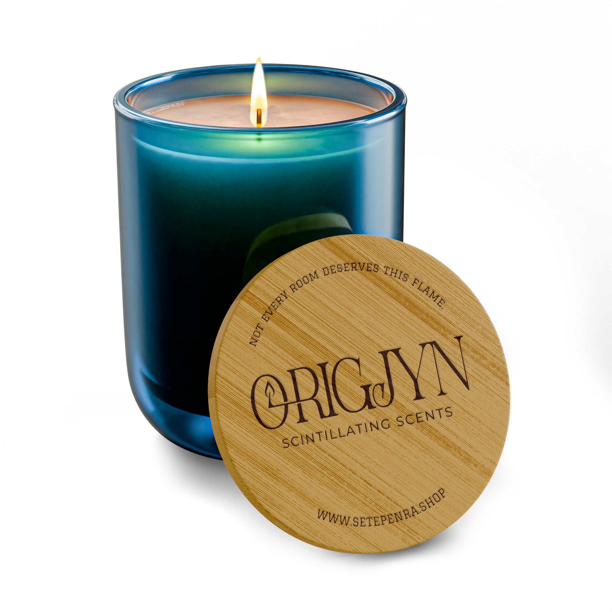 Origjyn Scintillating Scents Bamboo Lid Aromatherapy 14oz Scented Soy Candle