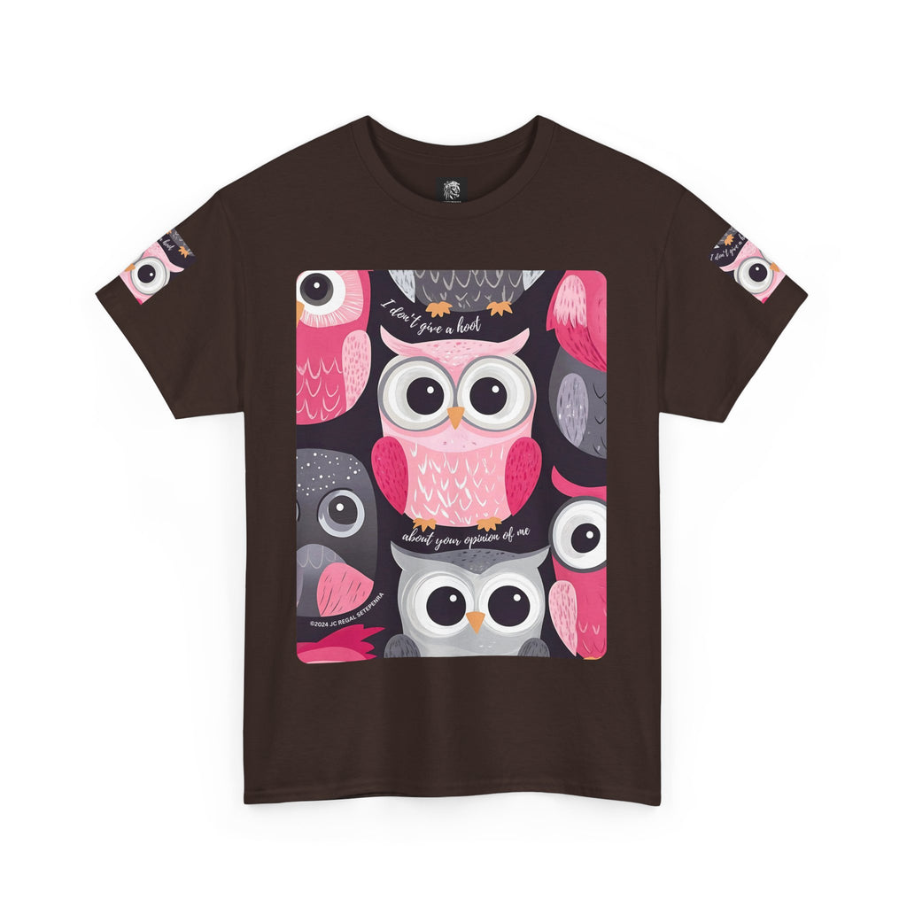 Don't Give A Hoot Unisex Heavy Cotton Tee SETEPENRA T-Shirt.