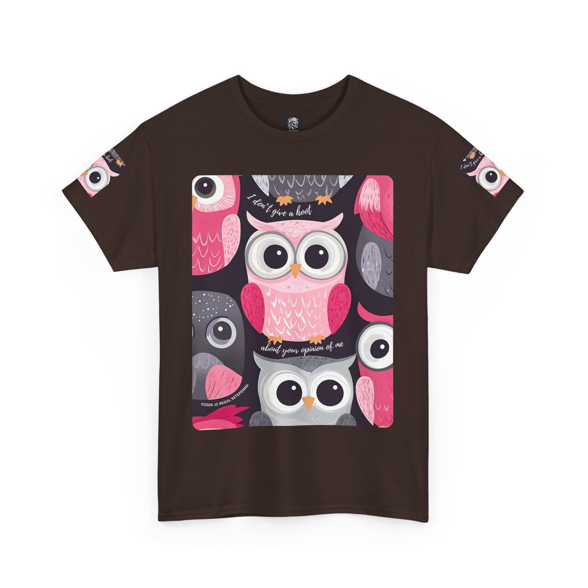Don't Give A Hoot Unisex Heavy Cotton Tee SETEPENRA T-Shirt.