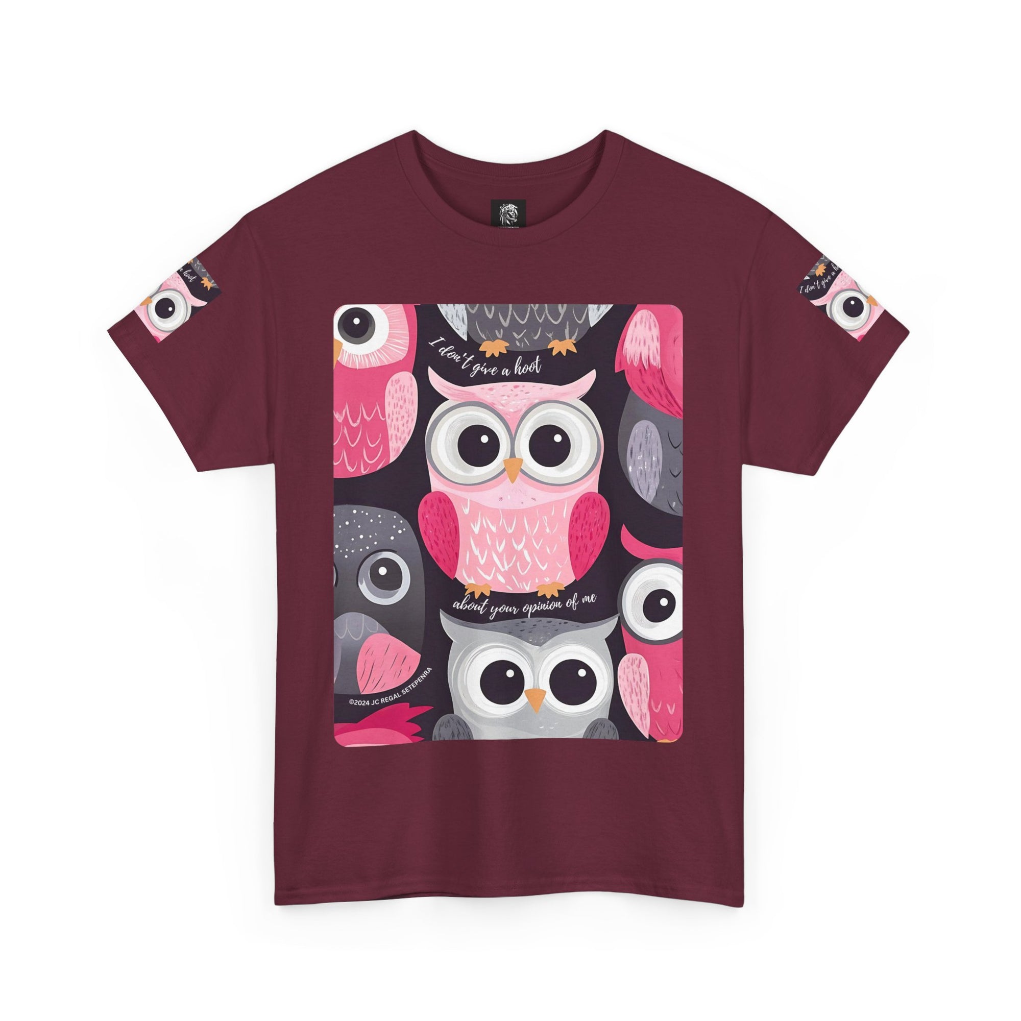 Don't Give A Hoot Unisex Heavy Cotton Tee SETEPENRA T-Shirt.