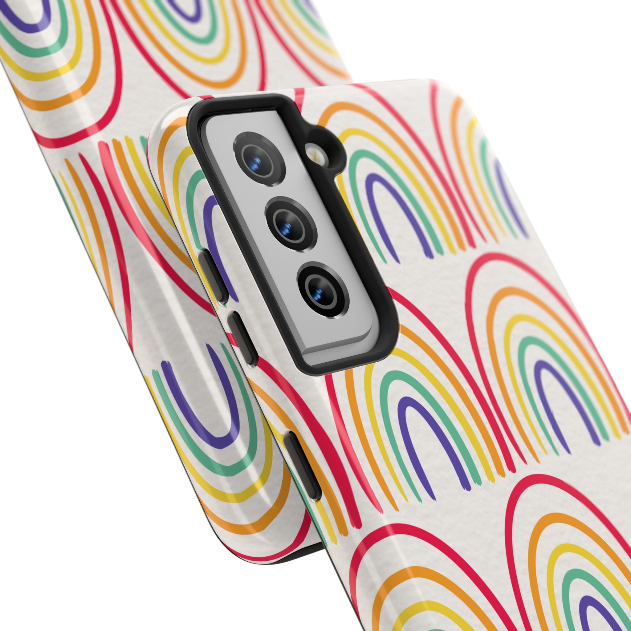 Retro Rainbow Tough Phone Case (For iPhone, Galaxy & More)