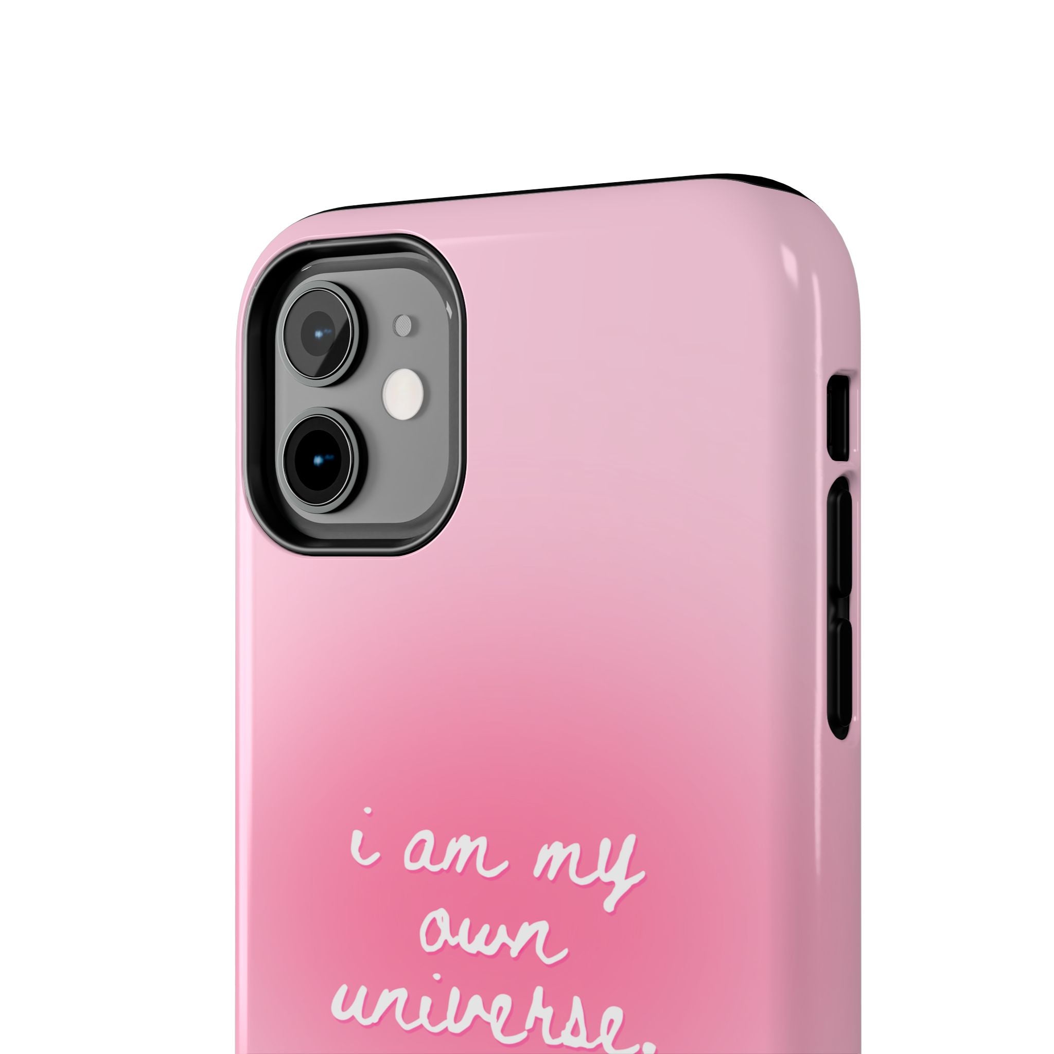 I Am My Own Universe Tough Phone Case (For iPhone, Galaxy & More) - Light Pink