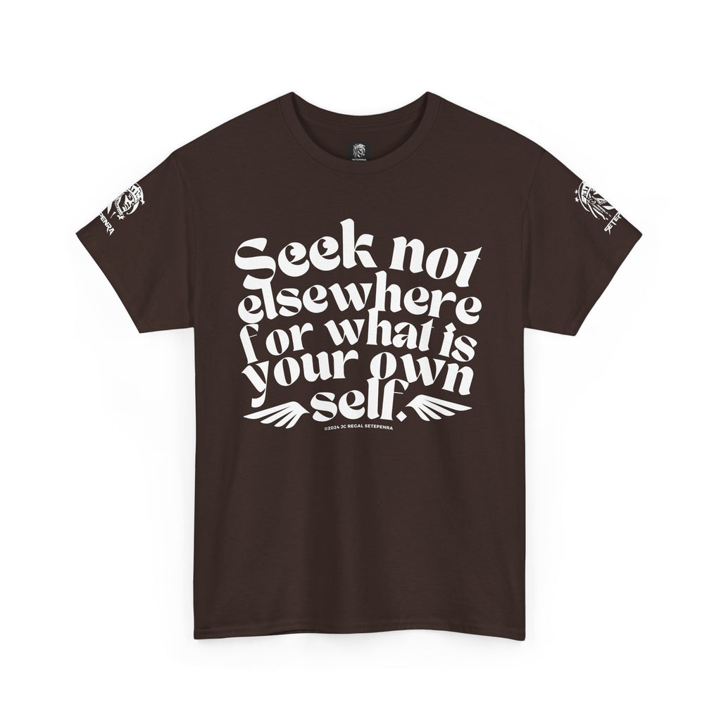 Seek Not Elsewhere Unisex Heavy Cotton Tee SETEPENRA T-Shirt.