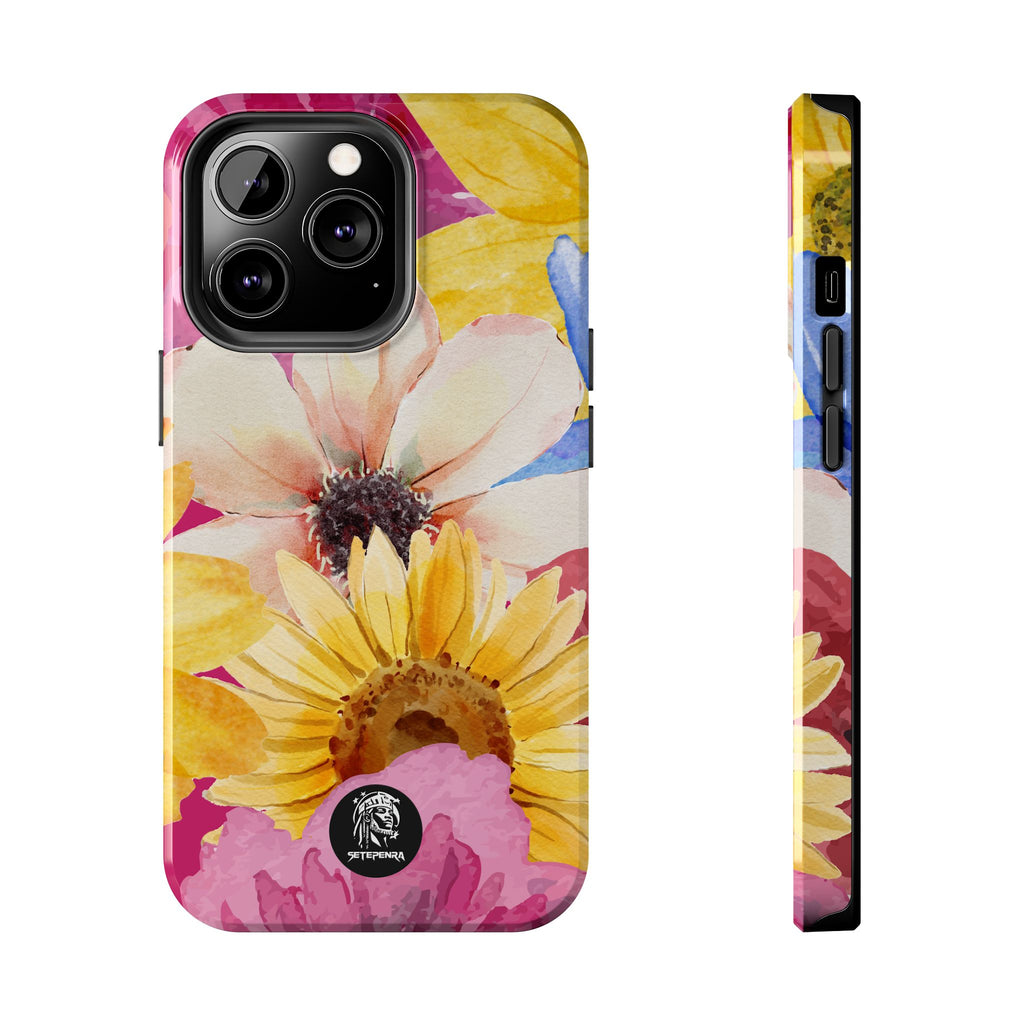 Watercolor Flowers Tough Phone Case (For iPhone, Galaxy & More) SETEPENRA Phone Case.