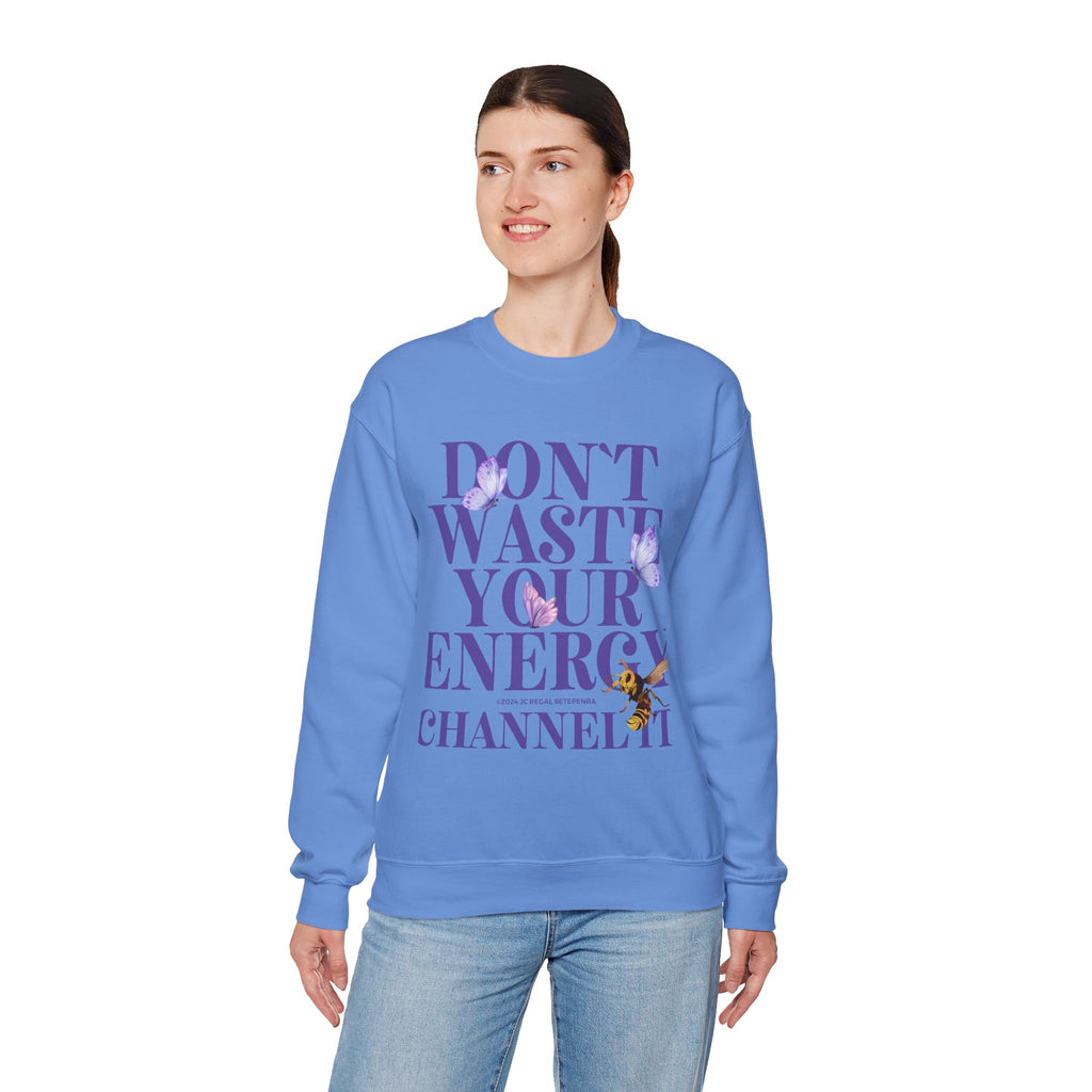 Channel It Unisex Heavy Blend™ Crewneck Sweatshirt (Purple Print)