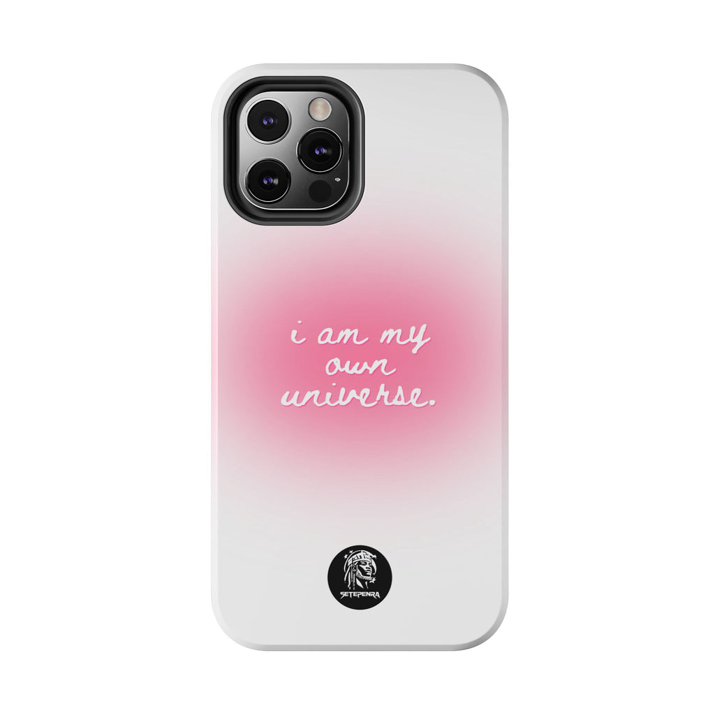 I Am My Own Universe Tough Phone Case (For iPhone, Galaxy & More) - White