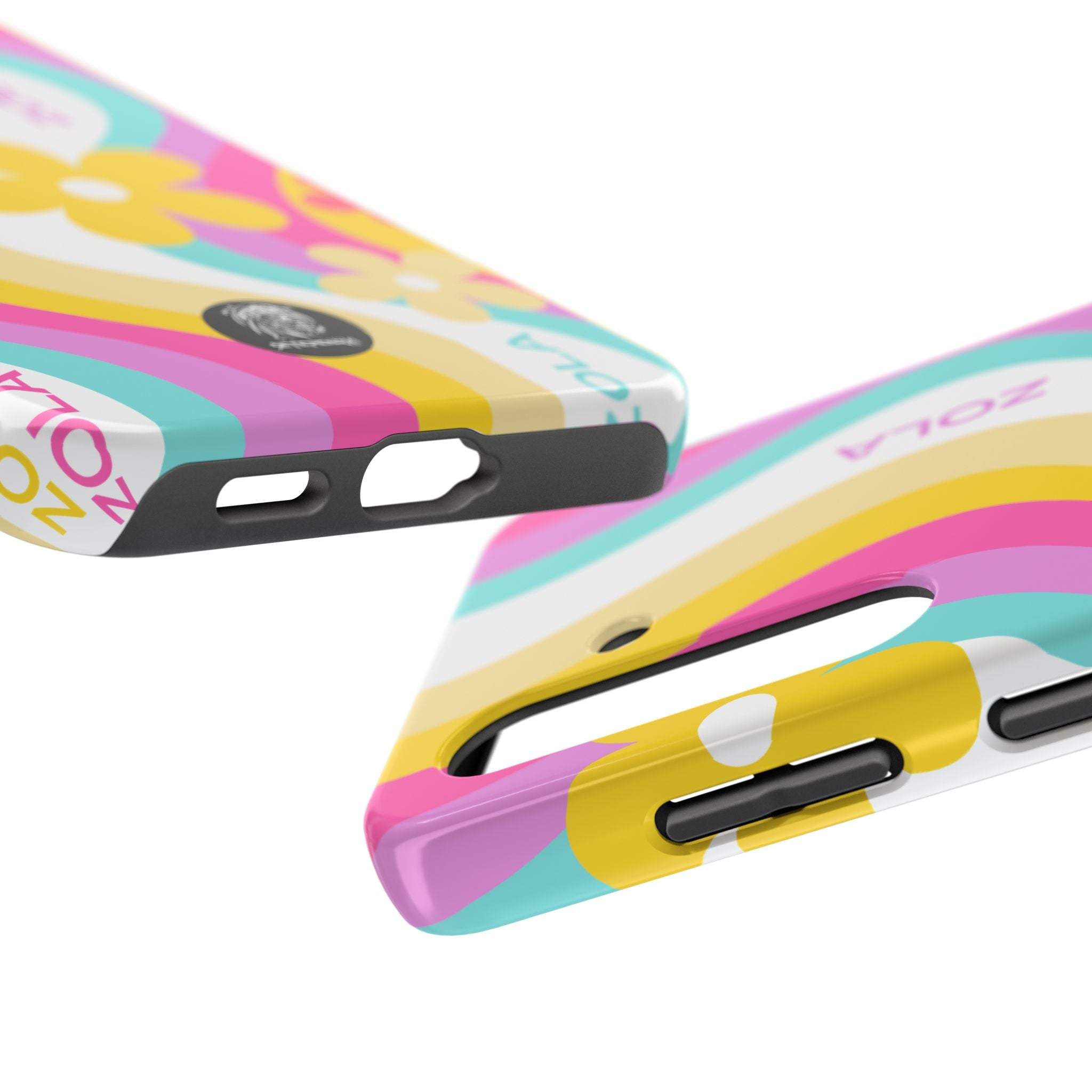 Zola Tough Phone Case (For iPhone, Galaxy & More) - White Wave