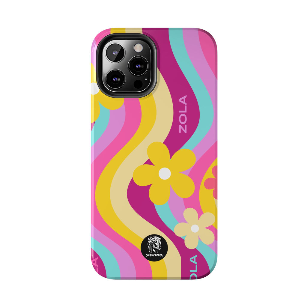 Zola Tough Phone Case (For iPhone, Galaxy & More) - Pink Wave