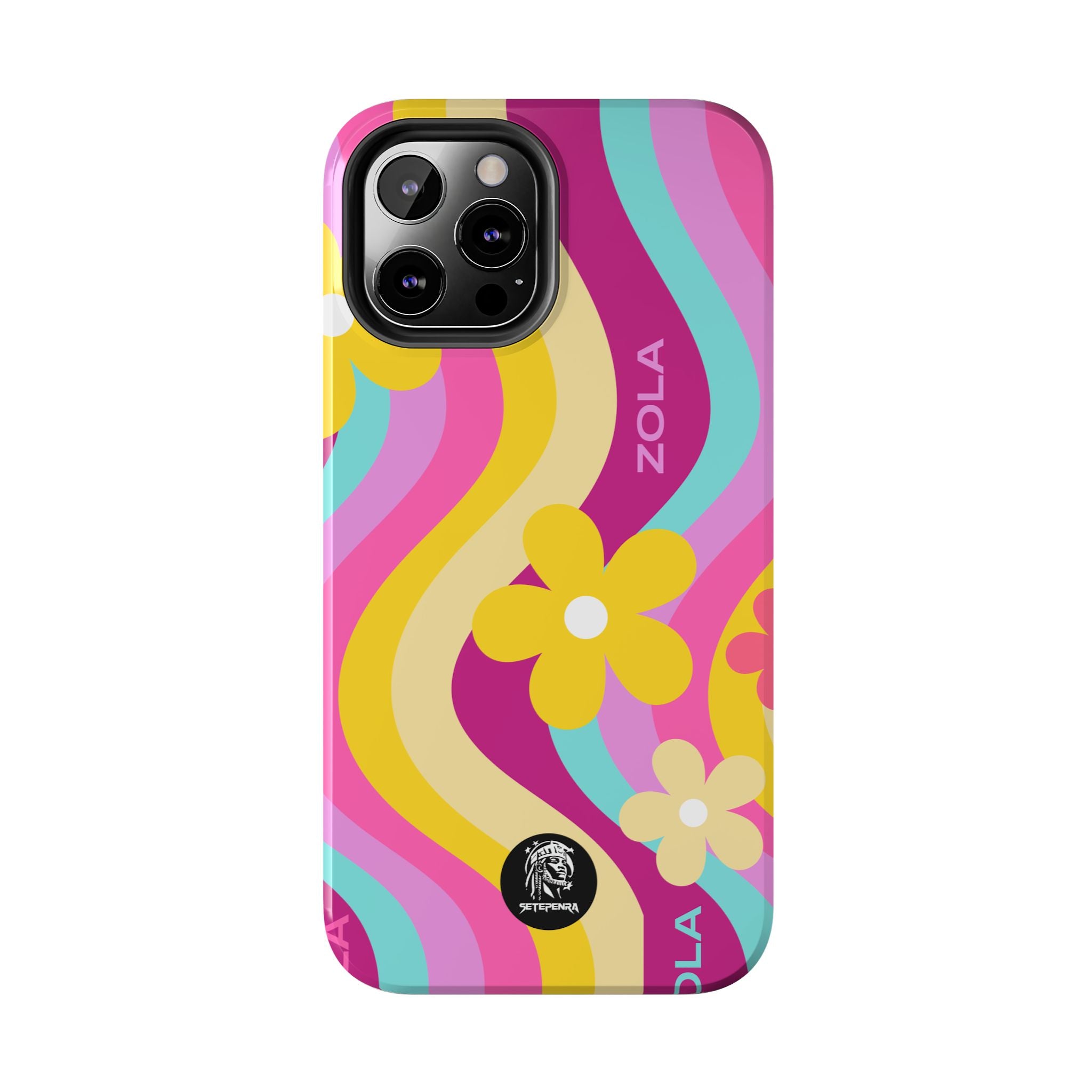 Zola Tough Phone Case (For iPhone, Galaxy & More) - Pink Wave