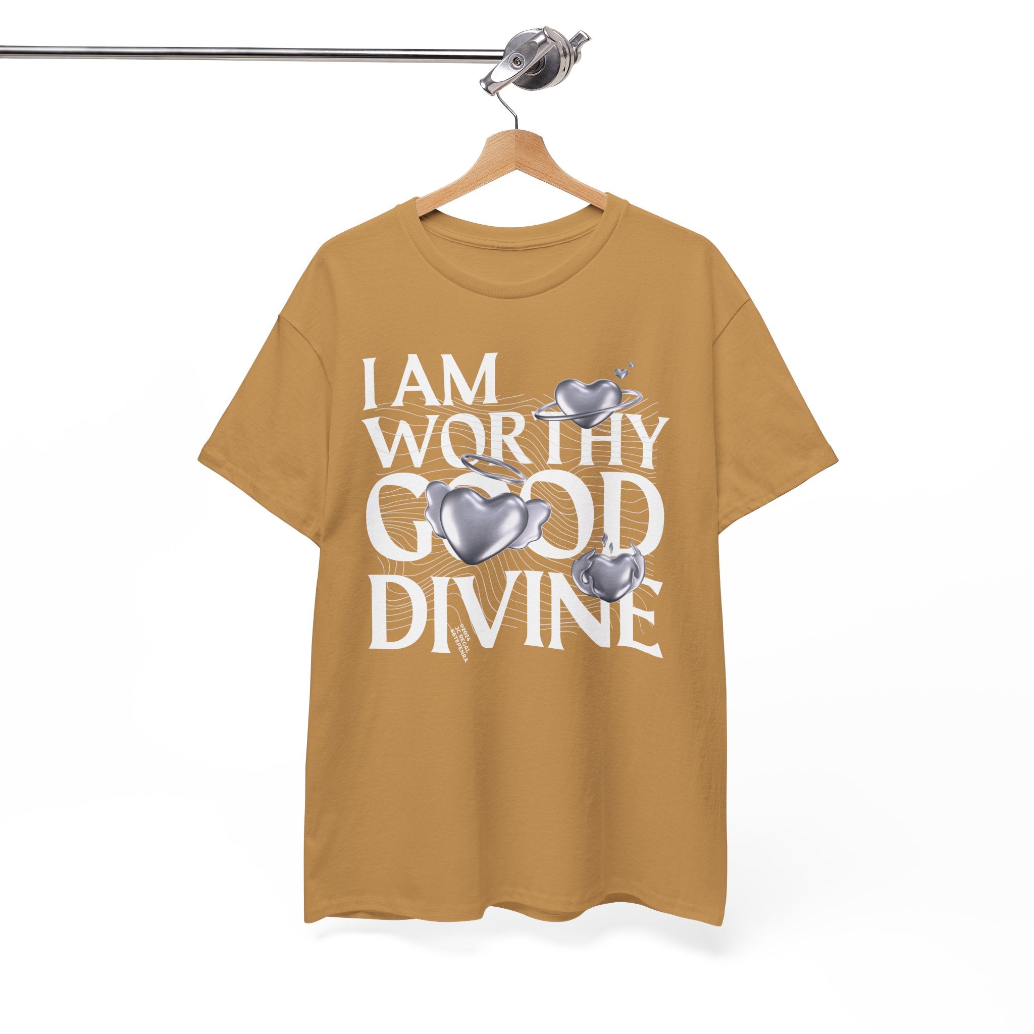 I AM WORTHY GOOD DIVINE Unisex Heavy Cotton Tee