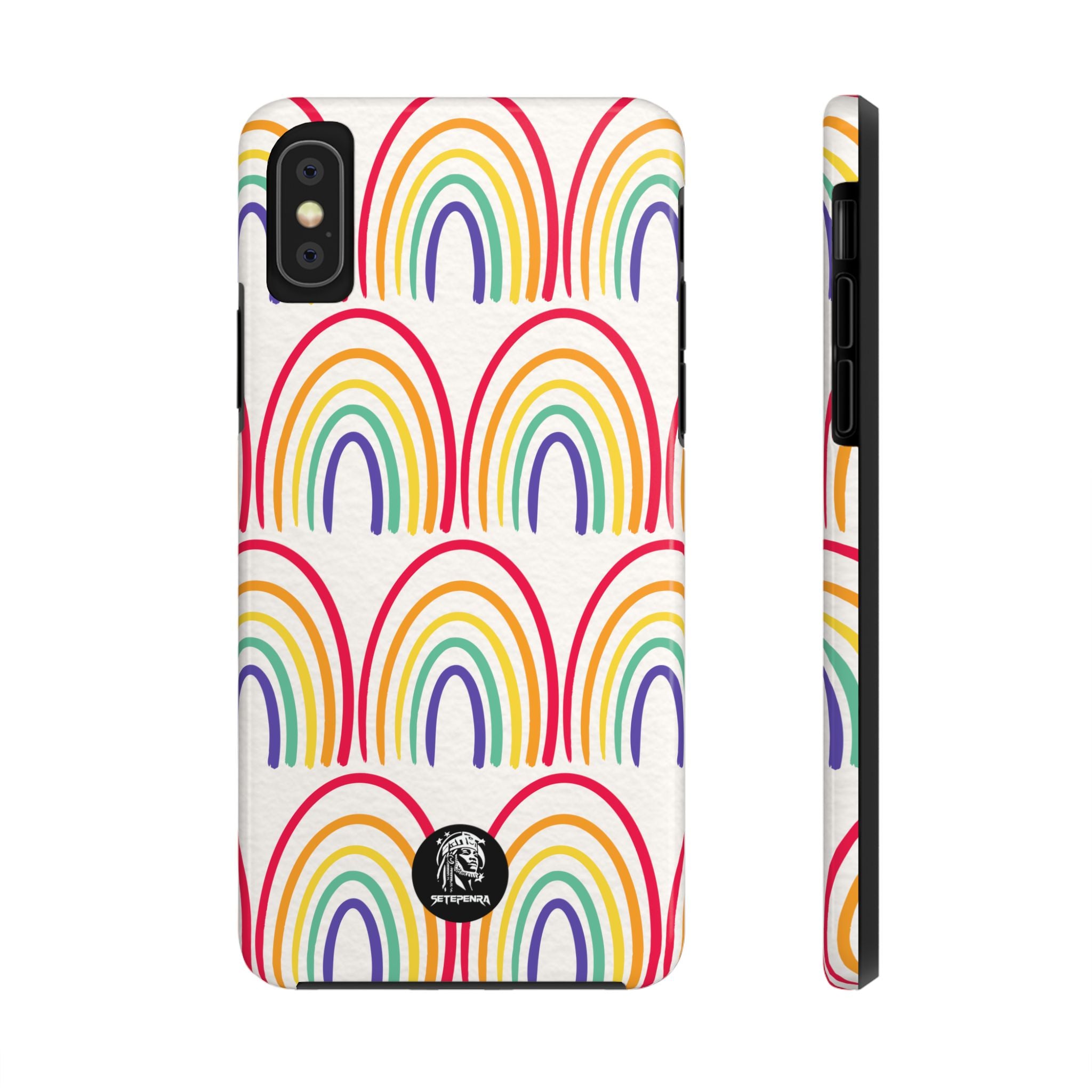 Retro Rainbow Tough Phone Case (For iPhone, Galaxy & More) SETEPENRA Phone Case.