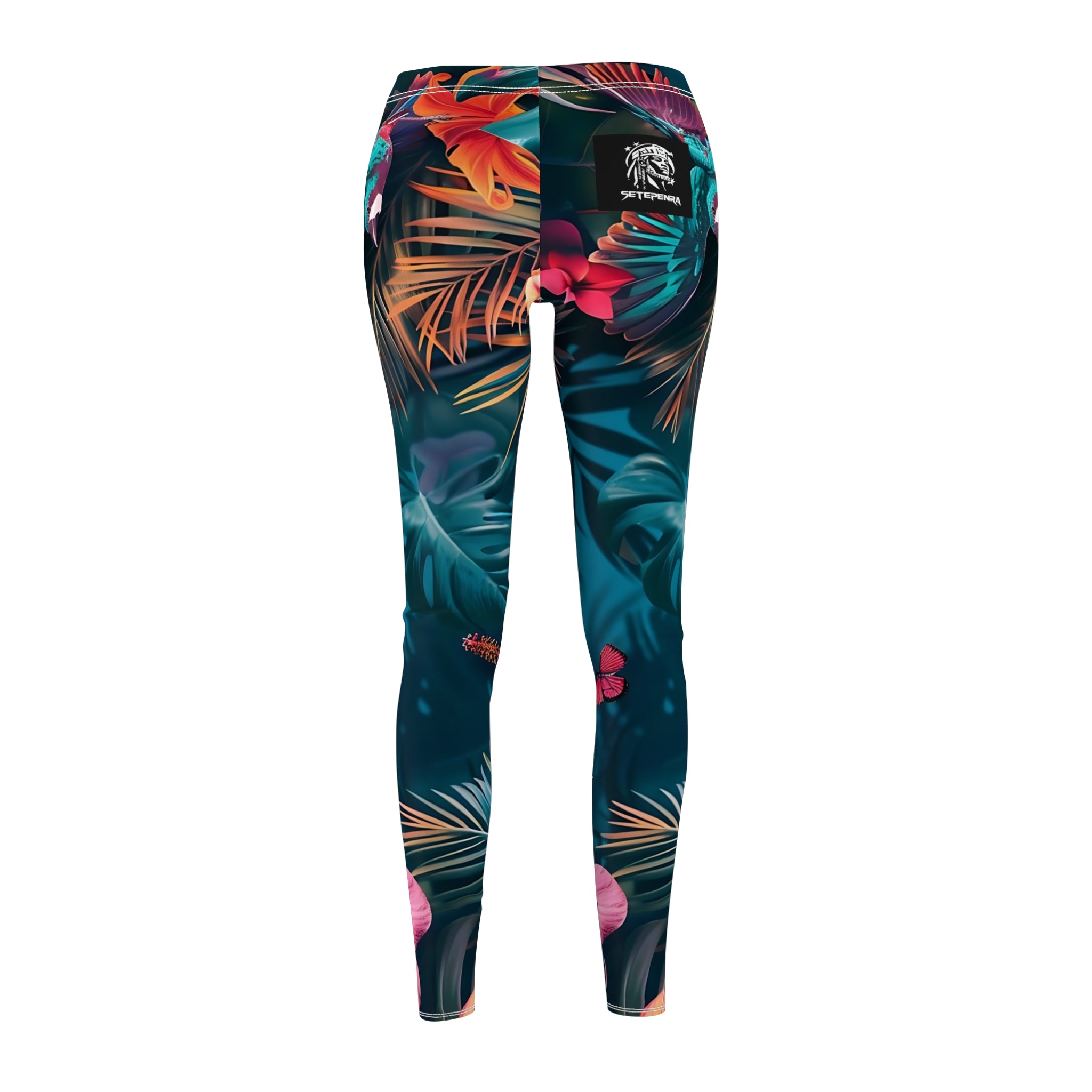 Tropican Retreat (Scene 4) Women's Cut & Sew Casual Leggings SETEPENRA All Over Prints.