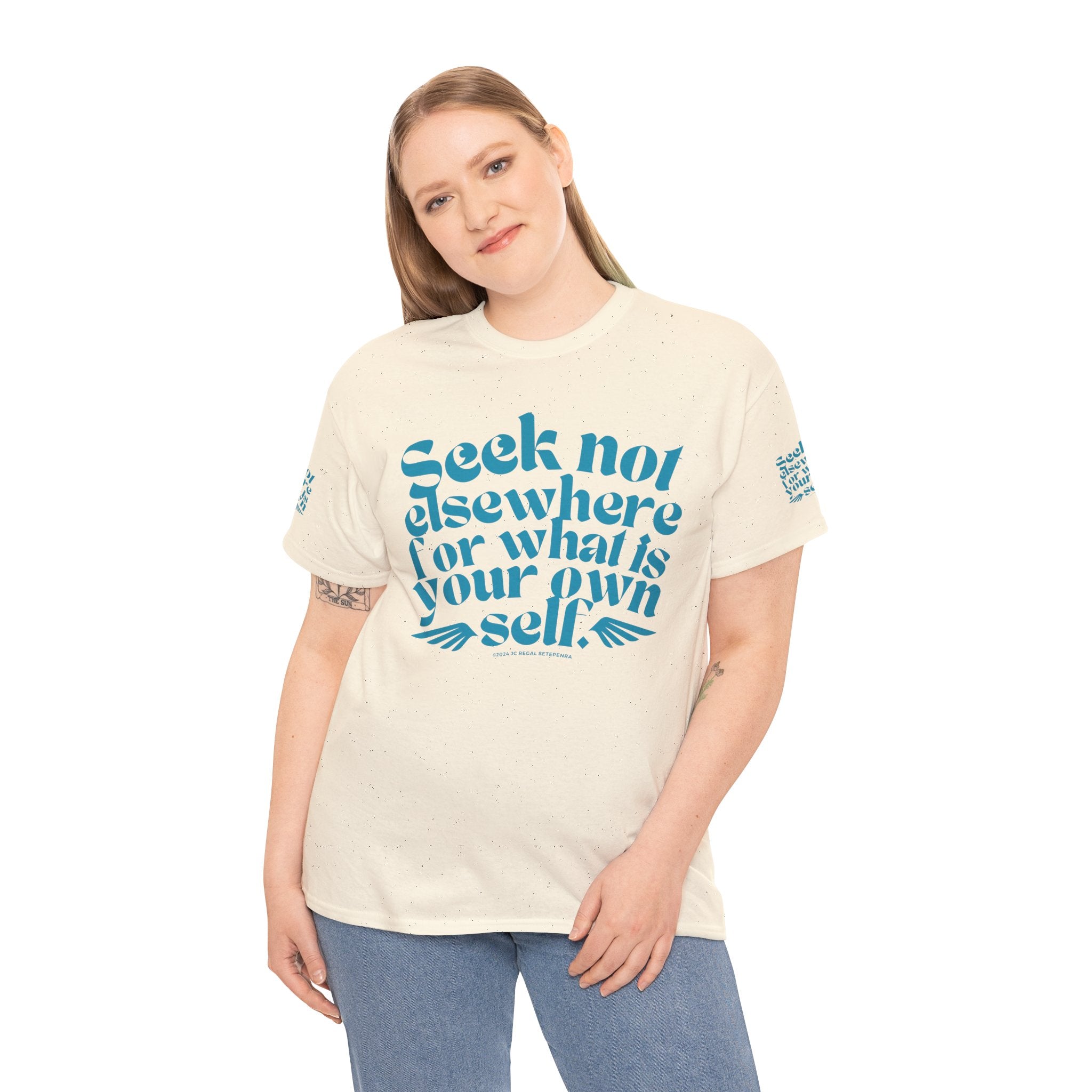 Seek Not Elsewhere (Aqua Edition) Unisex Heavy Cotton Tee
