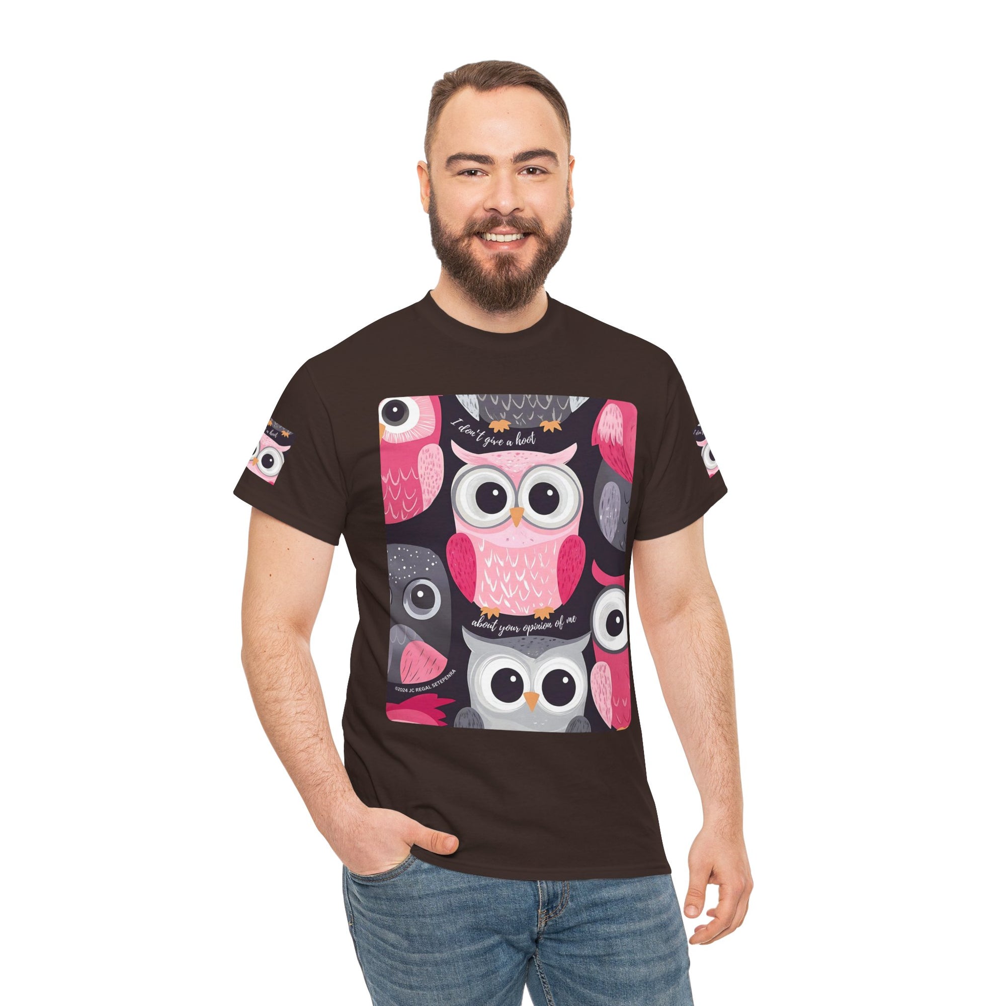 Don't Give A Hoot Unisex Heavy Cotton Tee