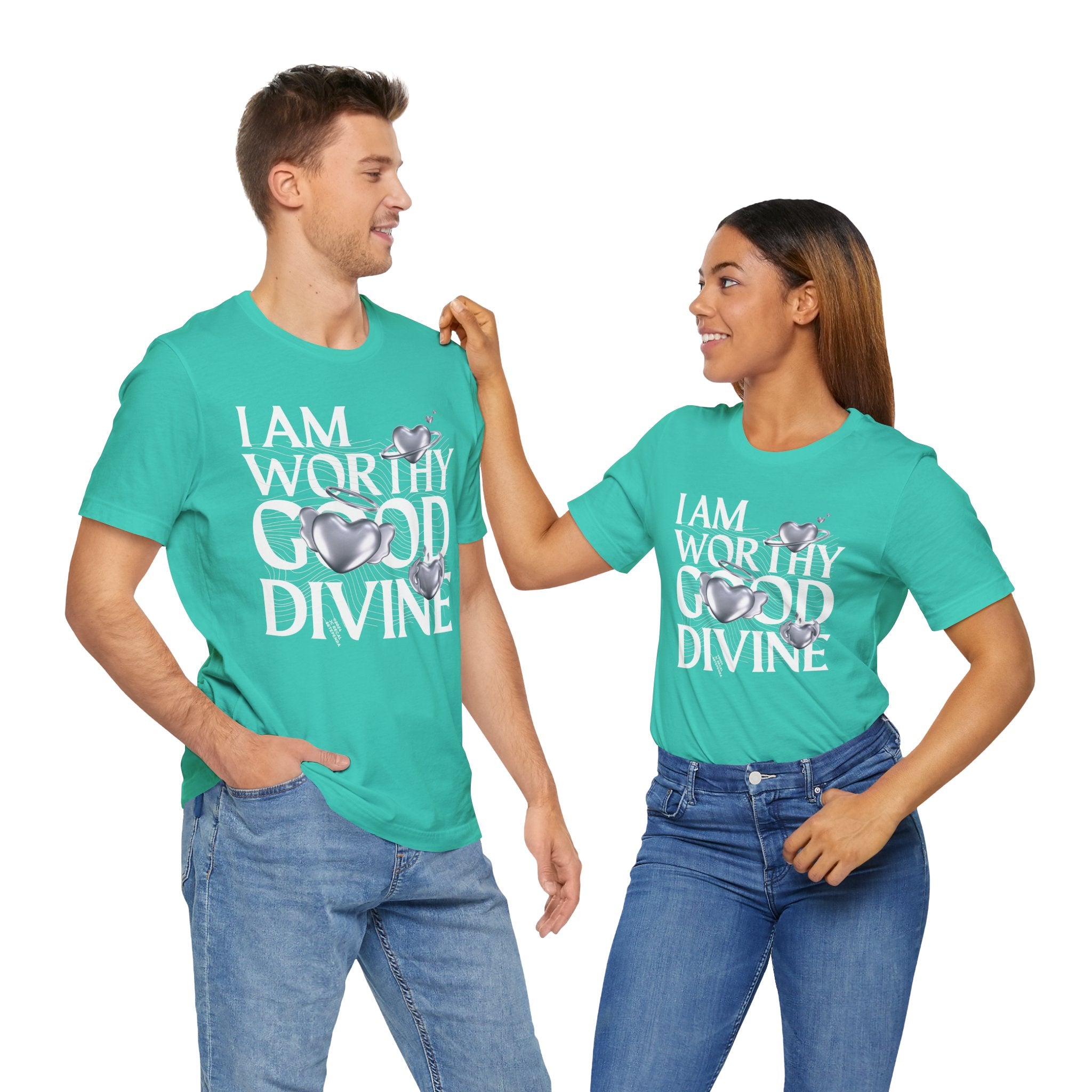 I AM WORTHY GOOD DIVINE Unisex Jersey Short Sleeve Tee