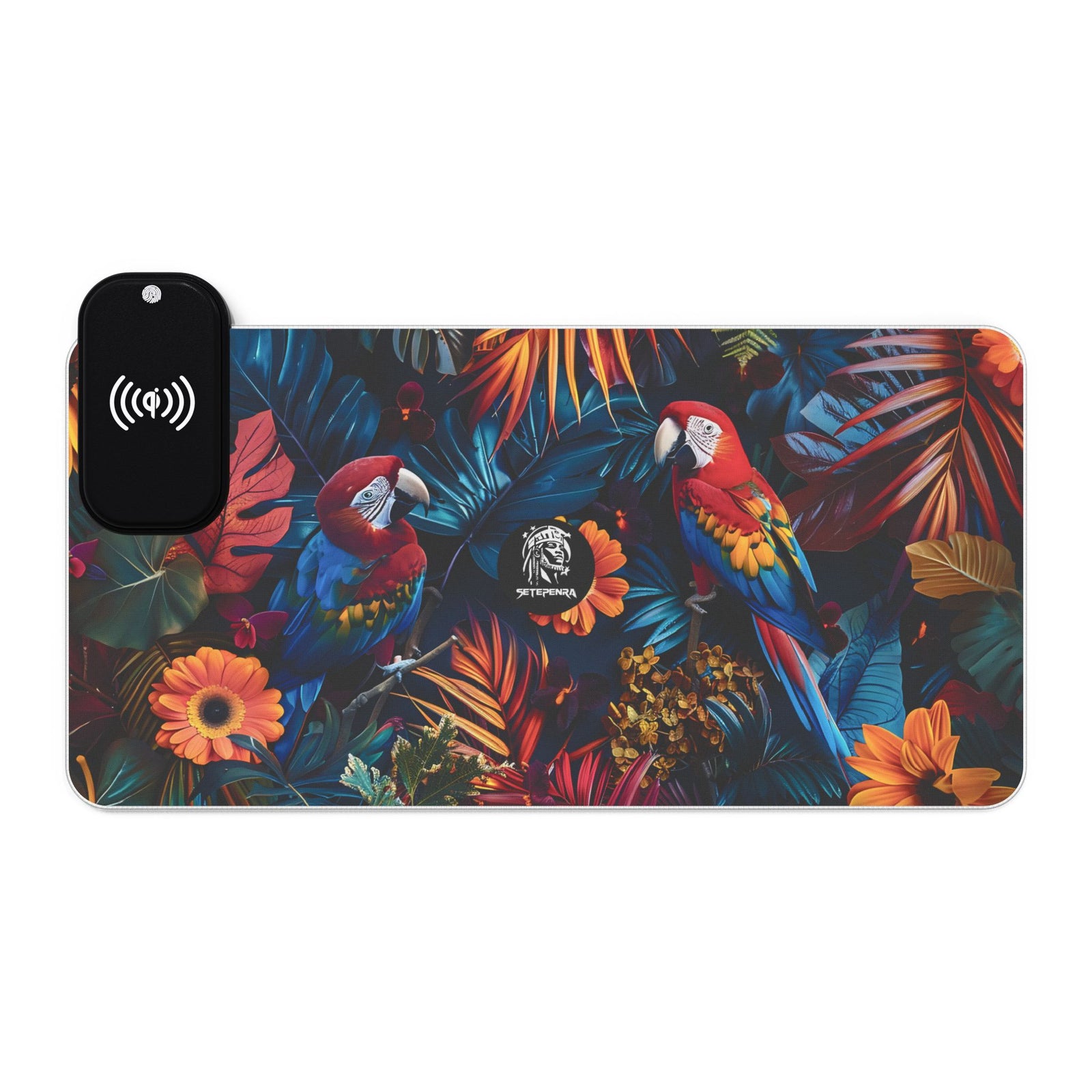 Tropican Retreat (Scene 3) LED Gaming Mousepad w/Wireless Charging